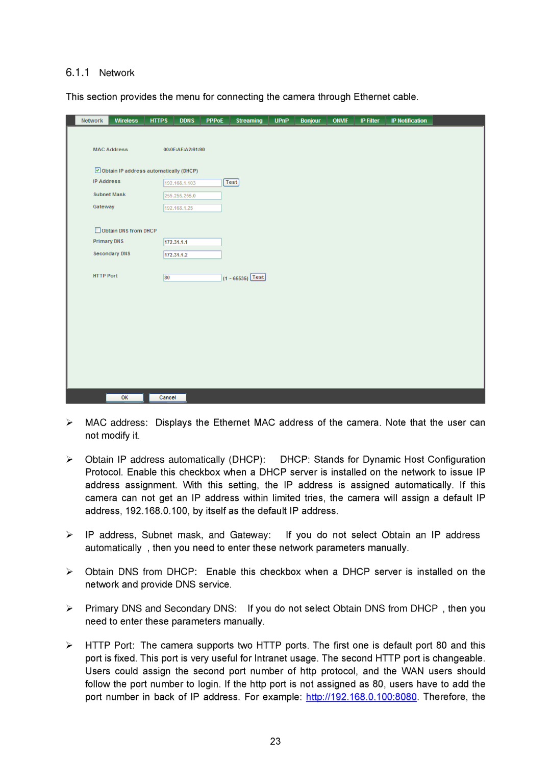 TP-Link TL-SC323ON, TL-SC3230N manual Network 