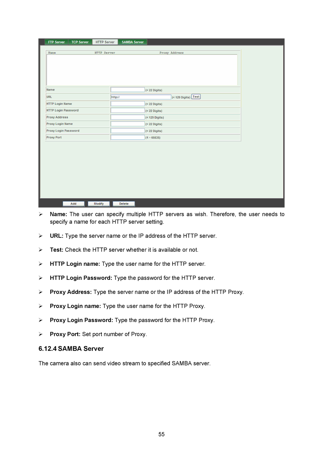 TP-Link TL-SC323ON, TL-SC3230N manual Camera also can send video stream to specified Samba server 