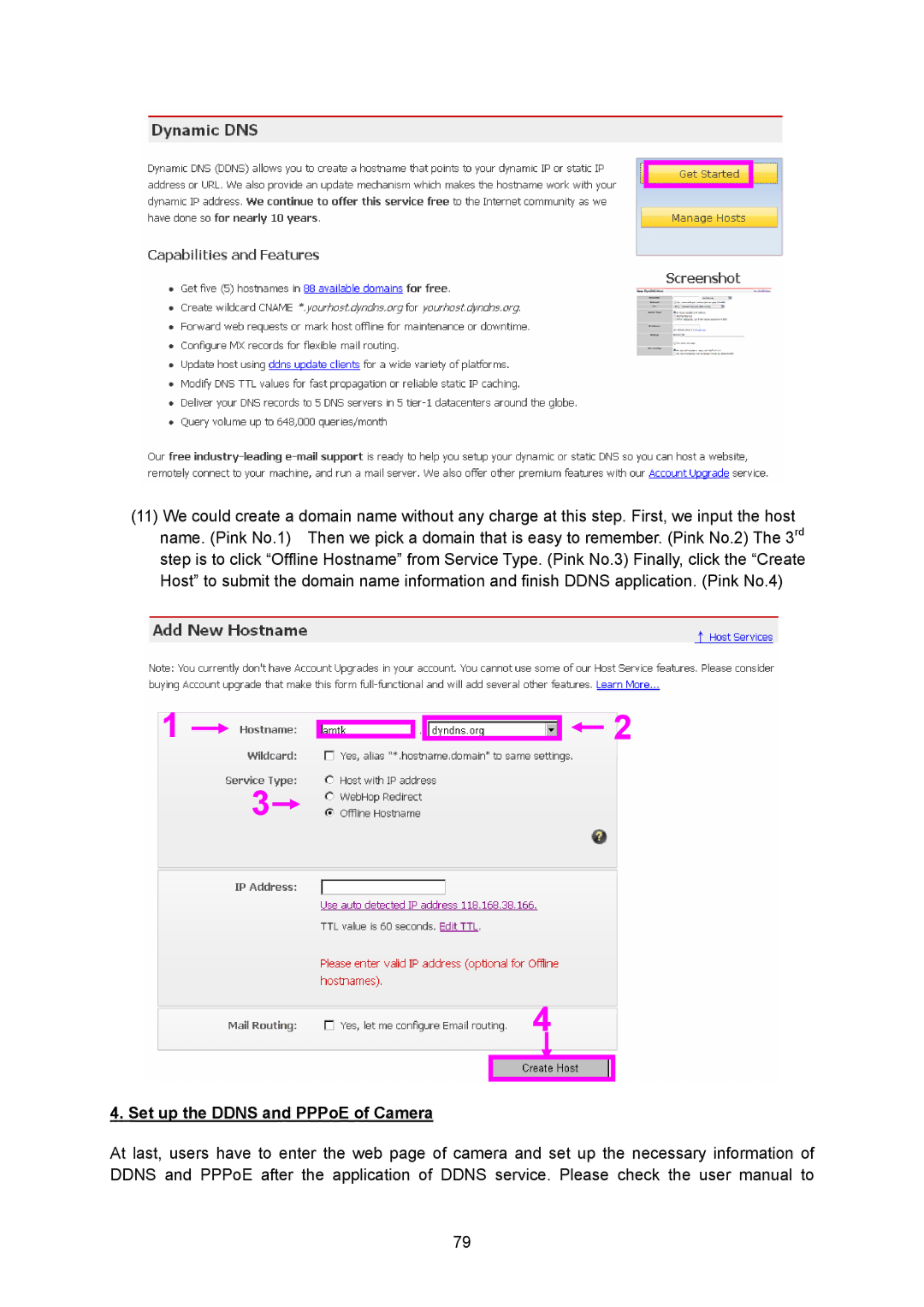 TP-Link TL-SC323ON, TL-SC3230N manual Set up the Ddns and PPPoE of Camera 