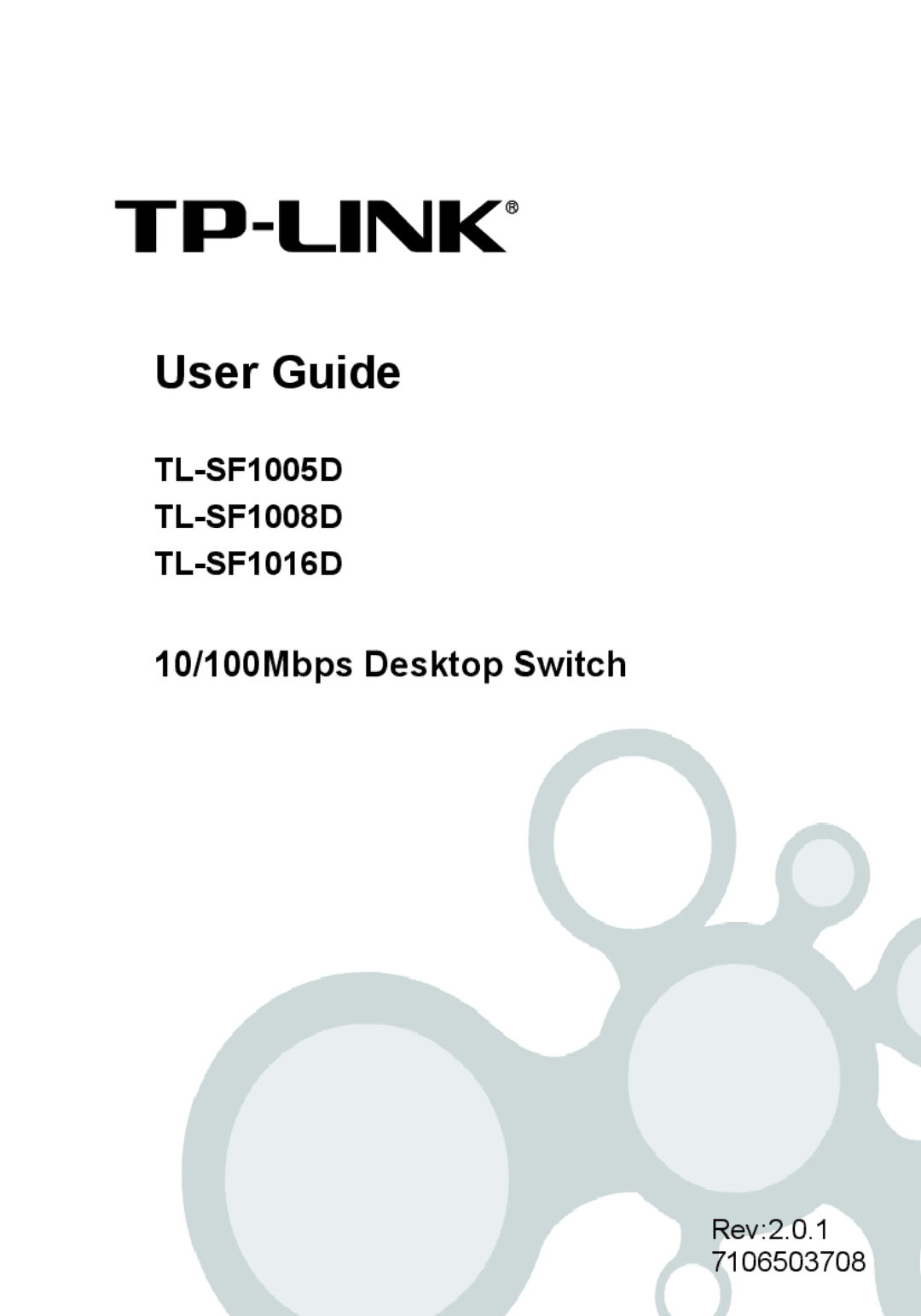 TP-Link TL-SF1005D manual User Guide 