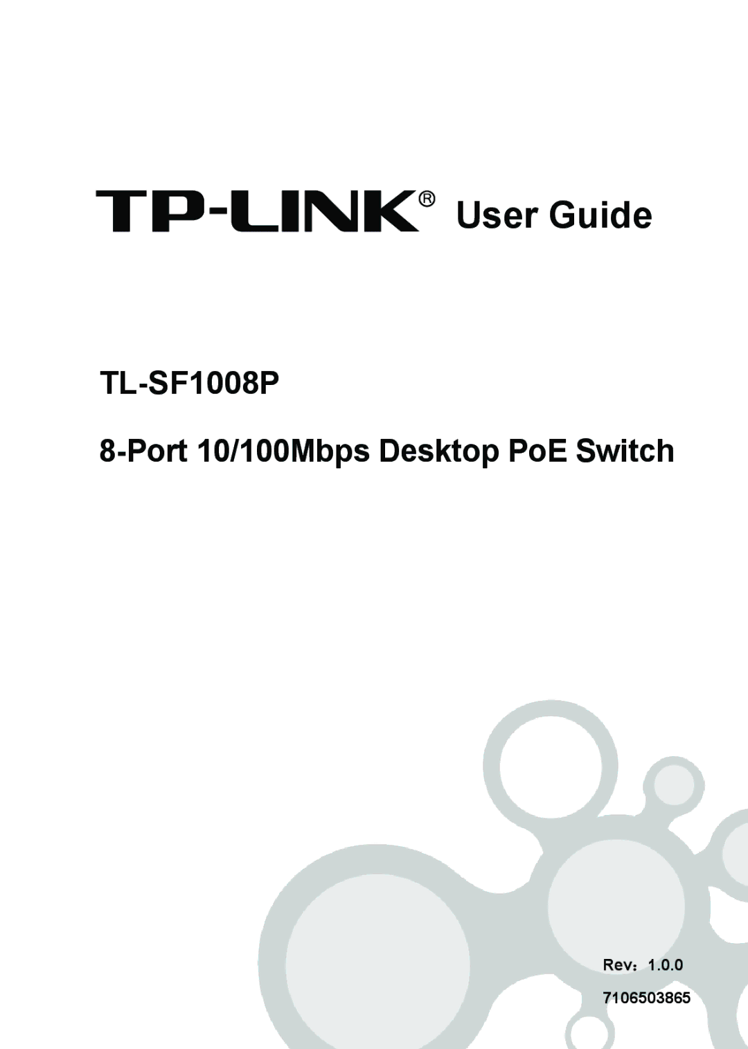 TP-Link TL-SF1008P manual User Guide 