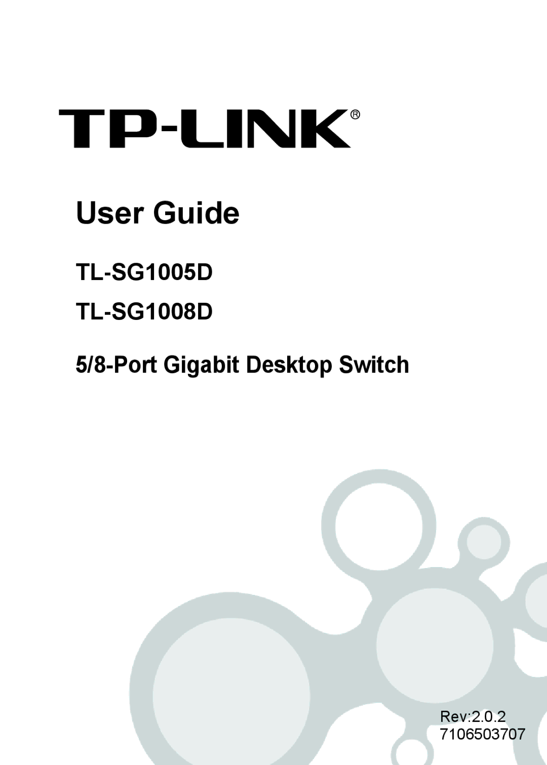 TP-Link TL-SG1008D, TL-SG1005D manual User Guide 