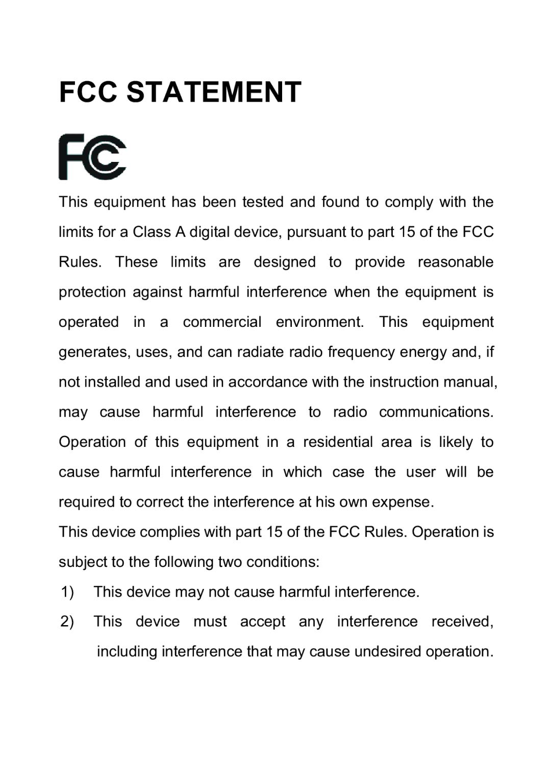 TP-Link TL-SG1008P manual FCC Statement 