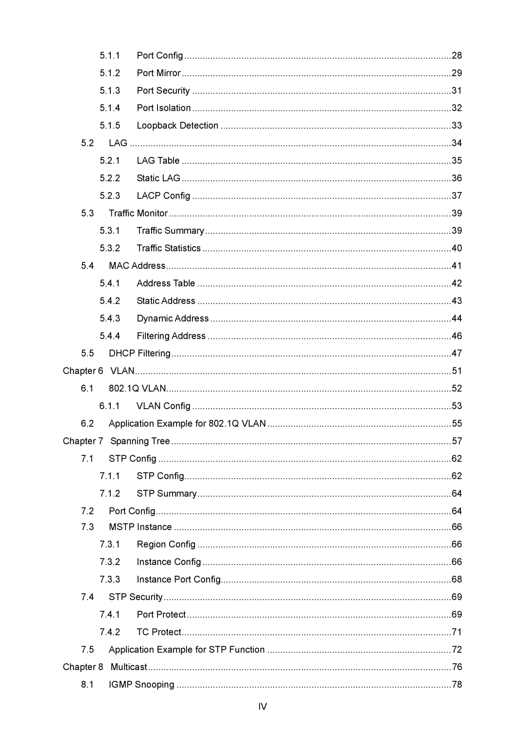 TP-Link TL-SG2008 manual Loopback Detection 