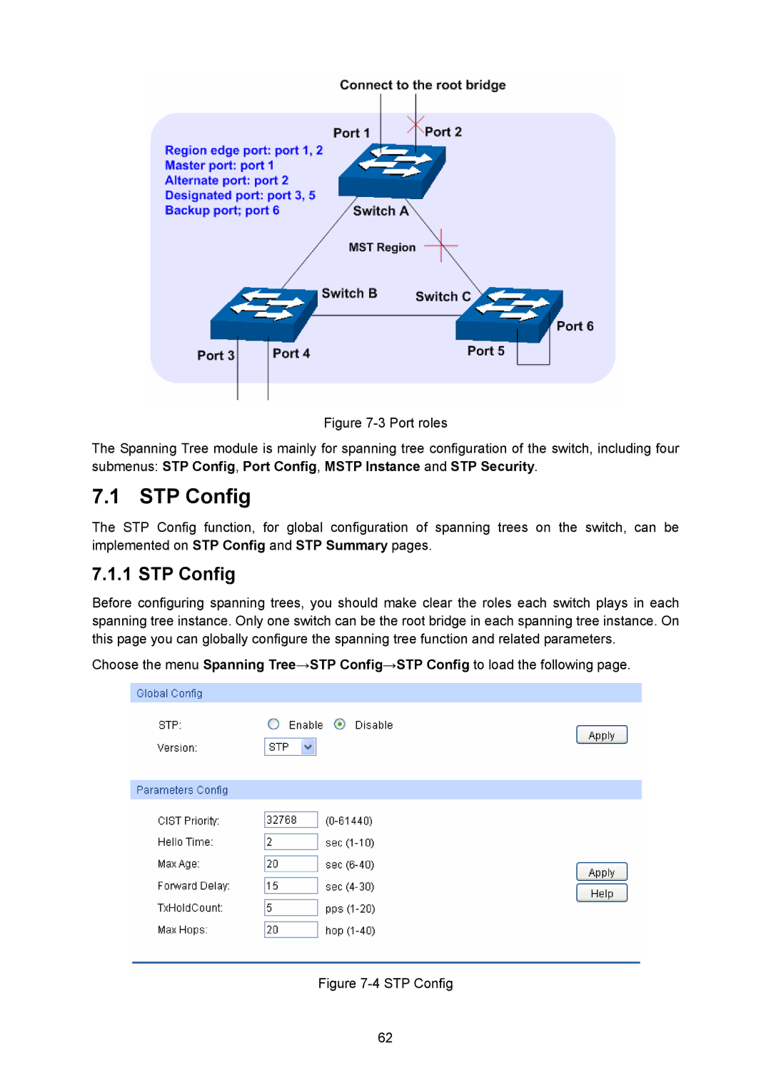 TP-Link TL-SG2008 manual STP Config 