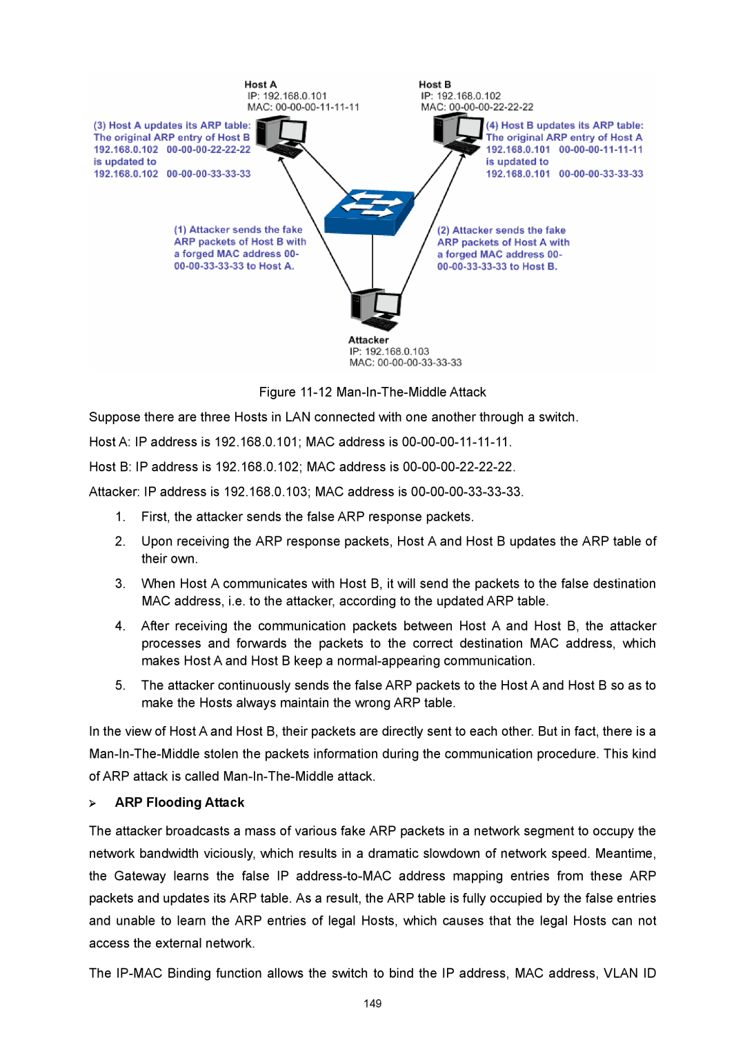 TP-Link TL-SG3216 manual ¾ ARP Flooding Attack 