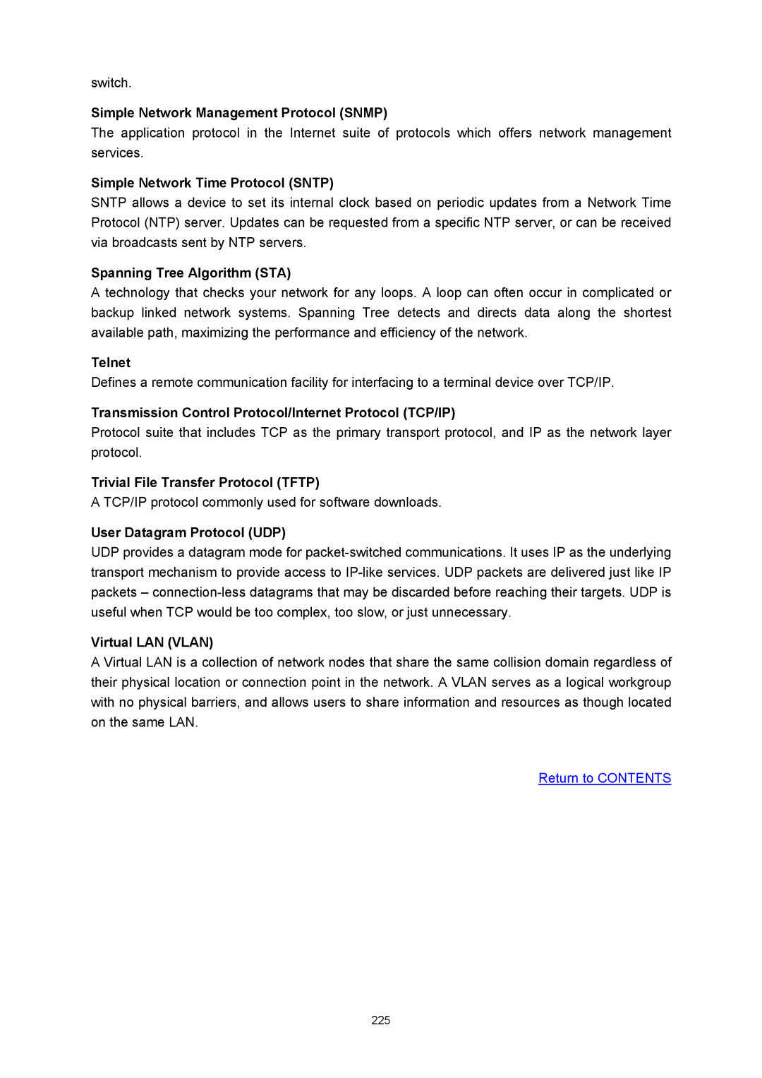 TP-Link TL-SG3216 Simple Network Management Protocol Snmp, Simple Network Time Protocol Sntp, Spanning Tree Algorithm STA 