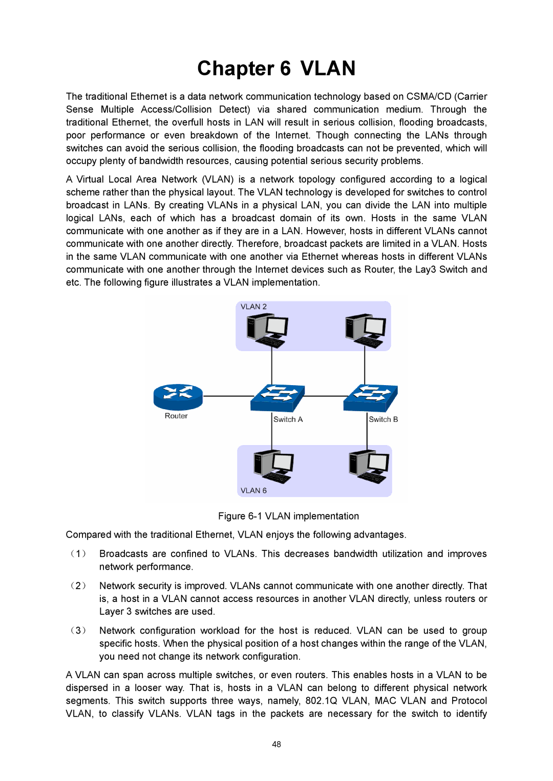 TP-Link TL-SG3216 manual Vlan 