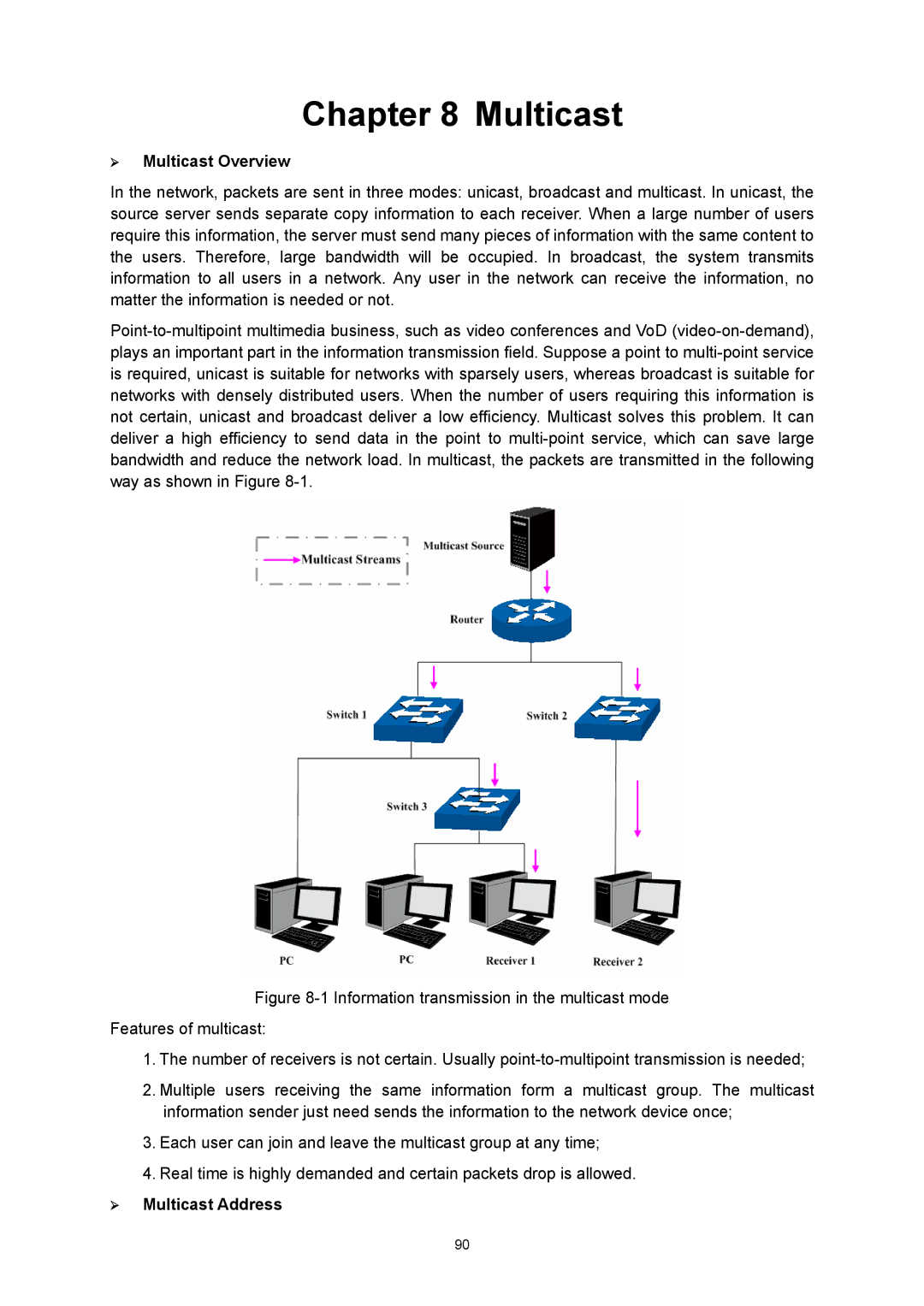 TP-Link TL-SG3216 manual ¾ Multicast Overview, ¾ Multicast Address 