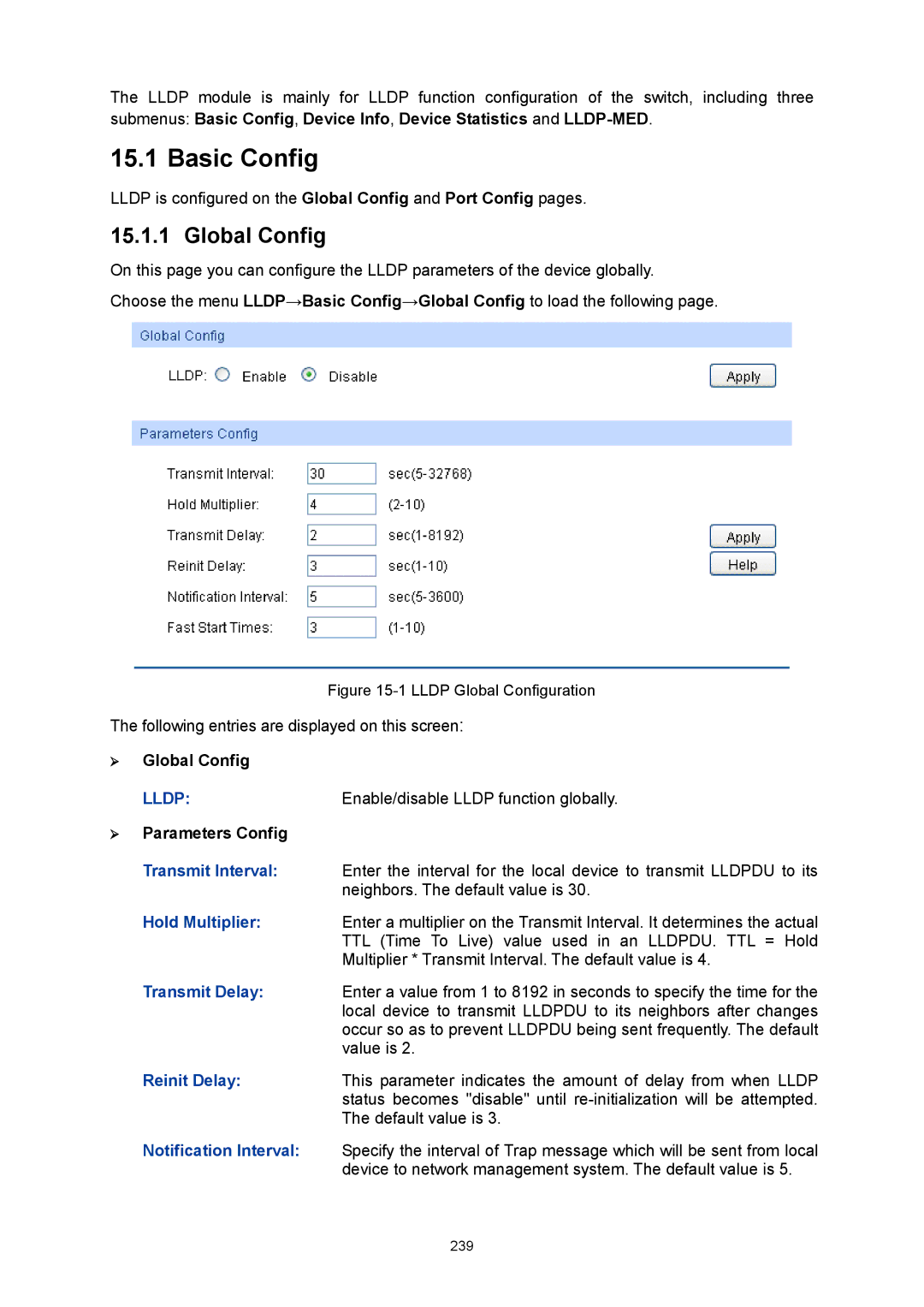 TP-Link TL-SG3424P manual Basic Config, Lldp 