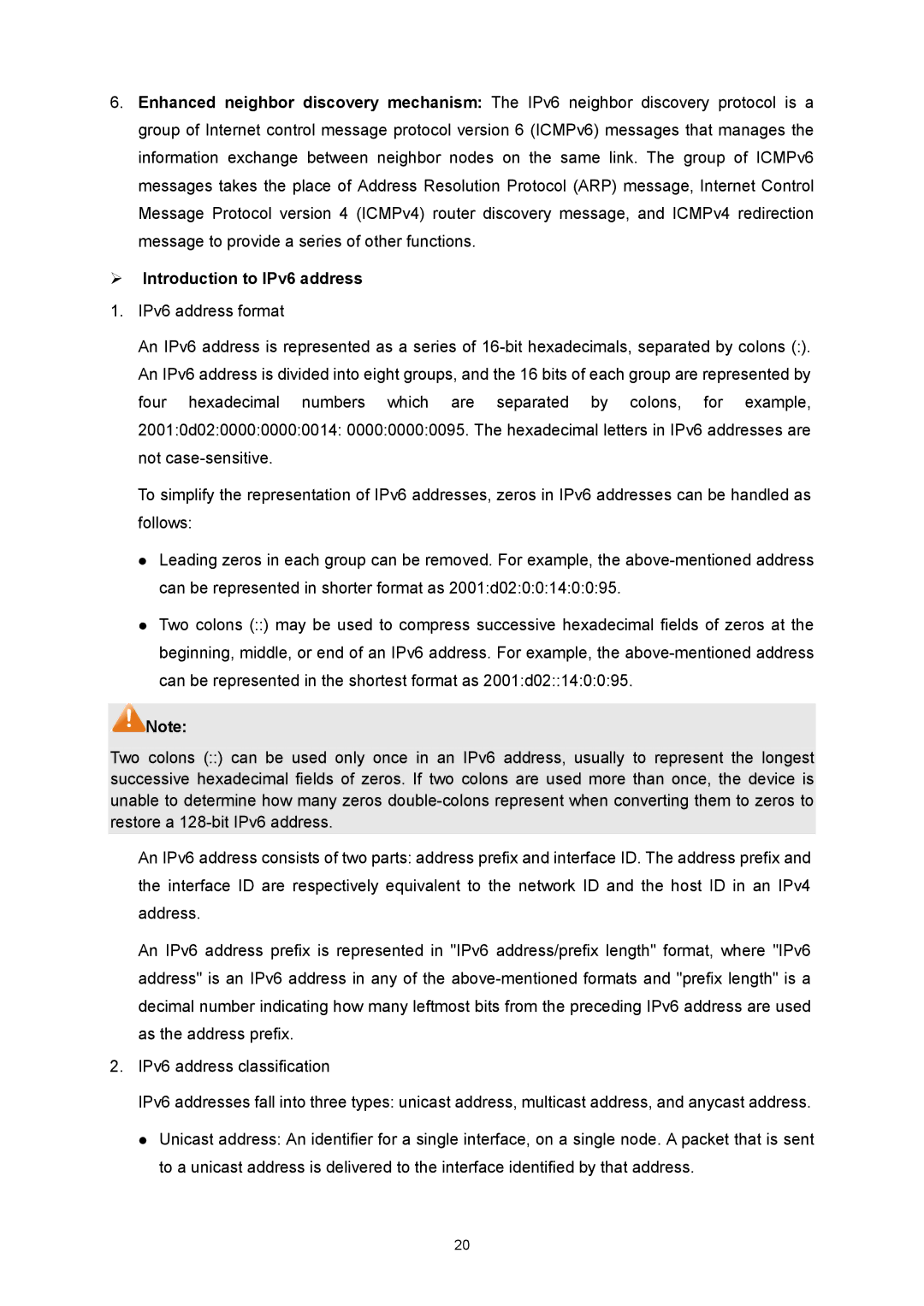 TP-Link TL-SG3424P manual  Introduction to IPv6 address 