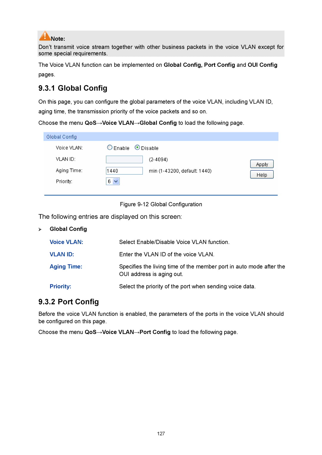 TP-Link TL-SG3424P manual Global Configuration 