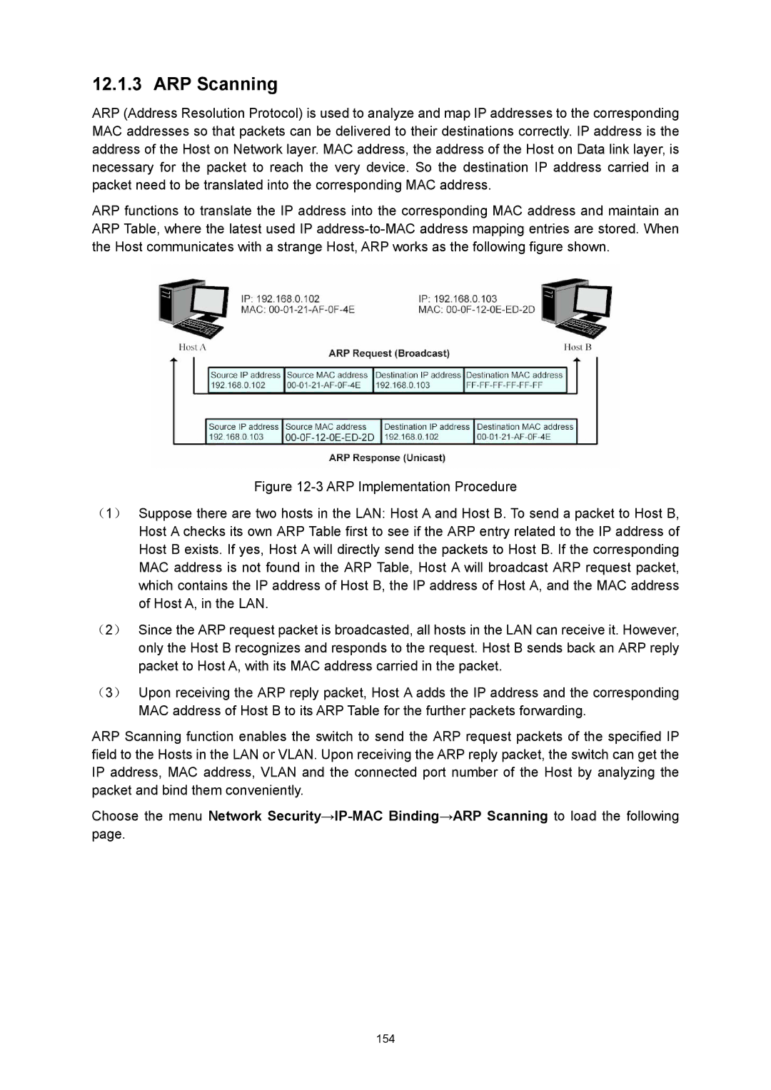 TP-Link TL-SG3424P manual ARP Scanning 