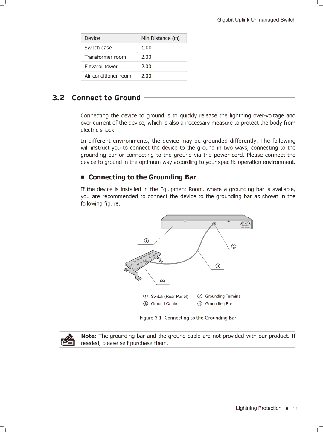 TP-Link TL-SL1351, TL-SL1226 manual Connect to Ground, Connecting to the Grounding Bar 