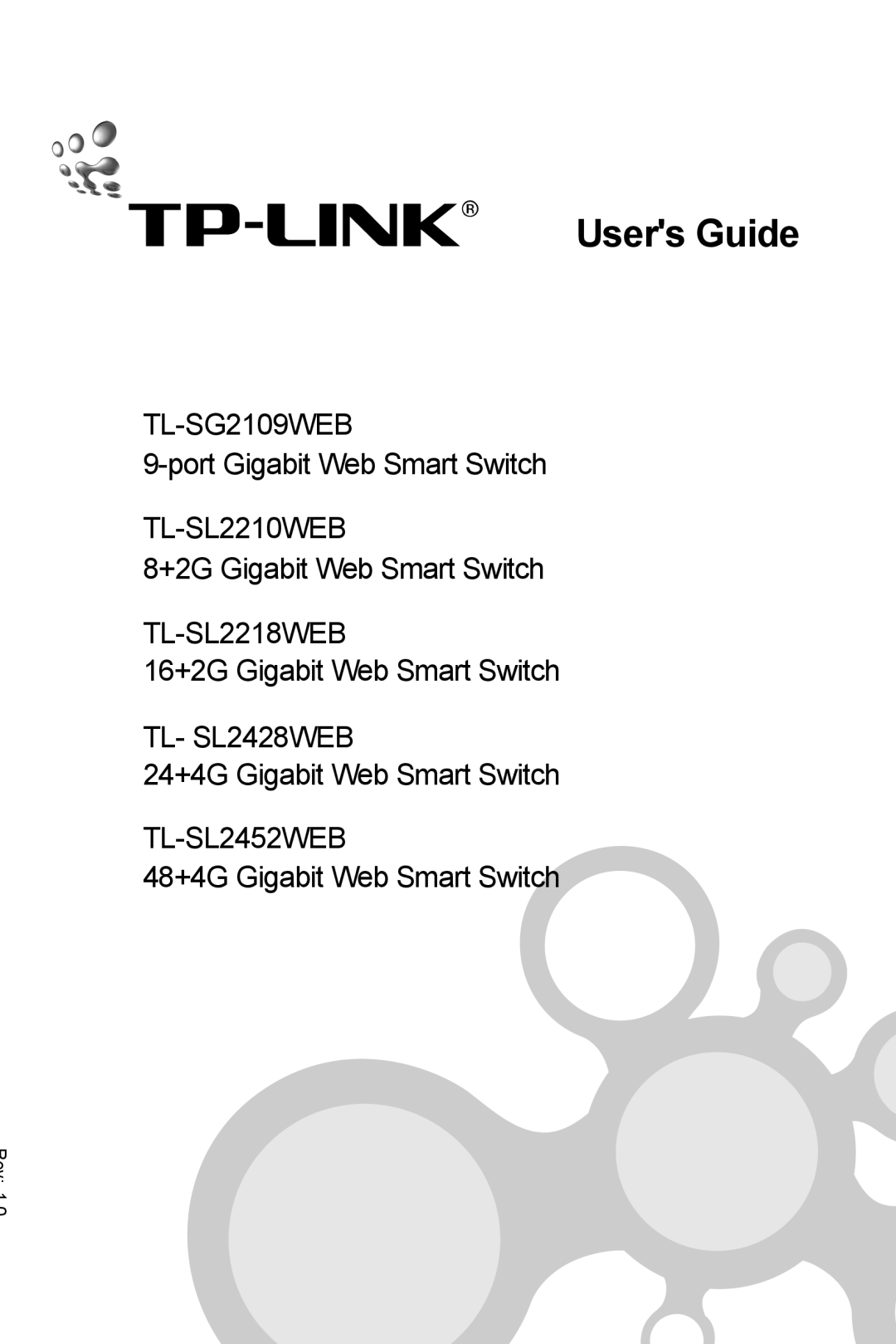 TP-Link TL-SL2452WEB, TL-SL2210WEB, TL-SL2218WEB, TL-SG2109WEB, TL- SL2428WEB manual Users Guide 