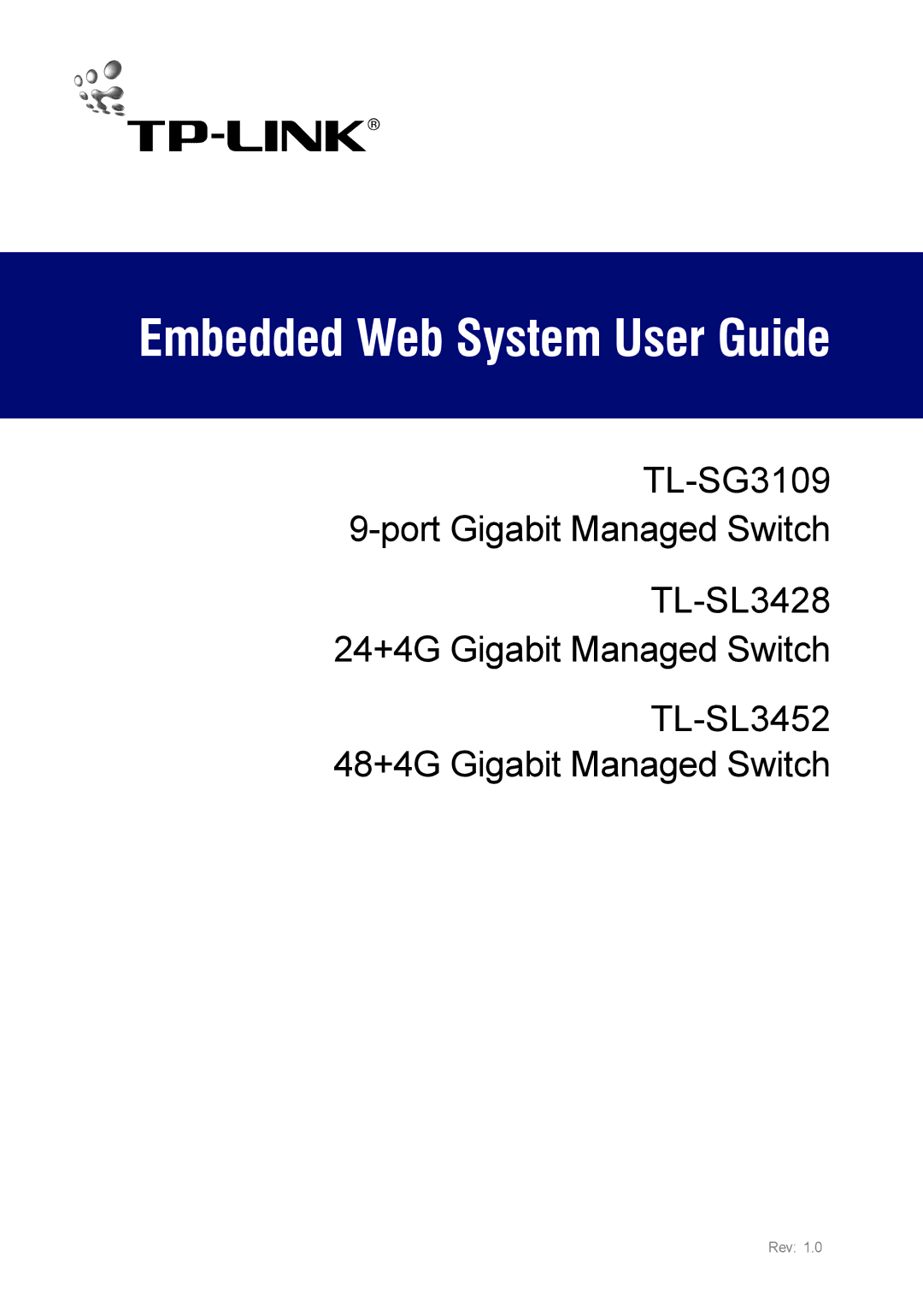 TP-Link TL-SL3428, TL-SL3452 manual Installation Guide 