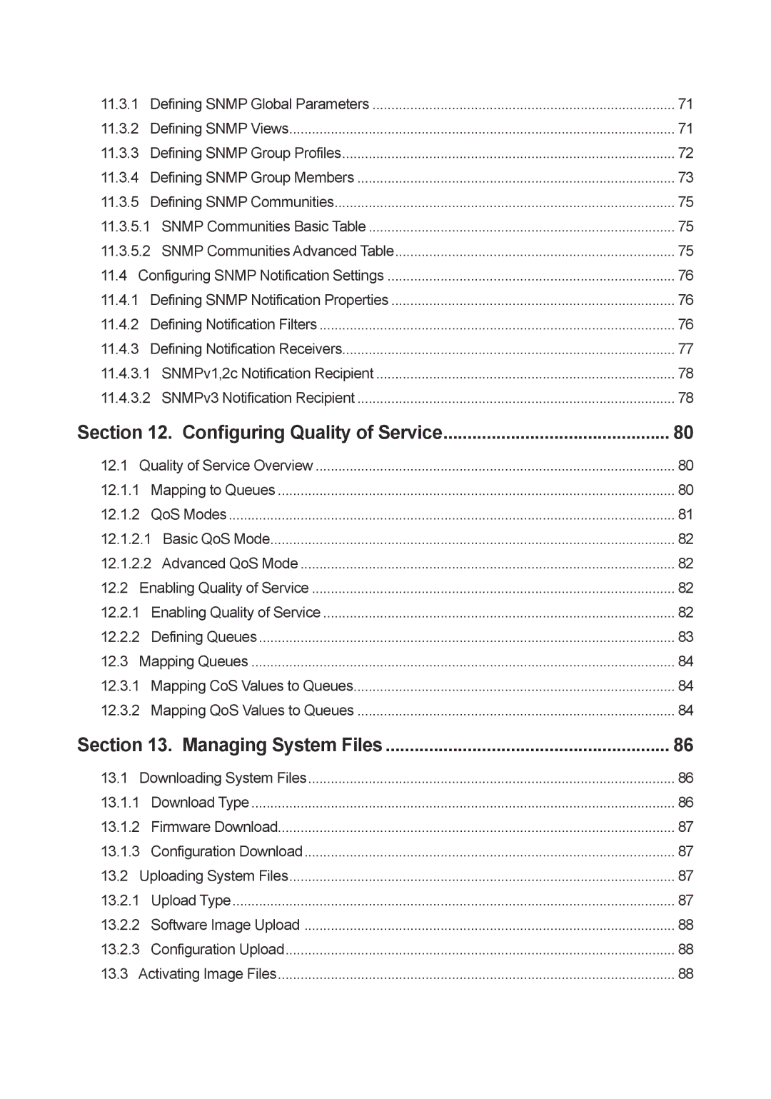 TP-Link TL-SL3452 manual Defining Snmp Views, Defining Snmp Communities, Defining Notification Filters, Mapping to Queues 