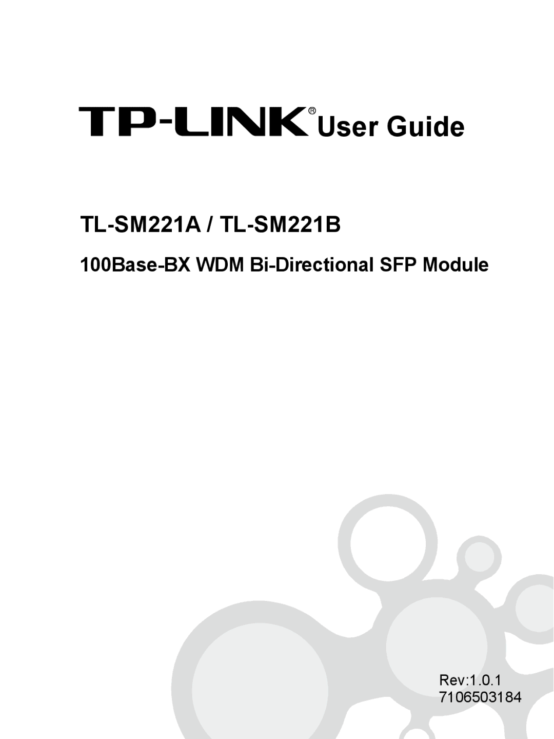 TP-Link TL-SM221A, TL-SM221B manual User Guide 