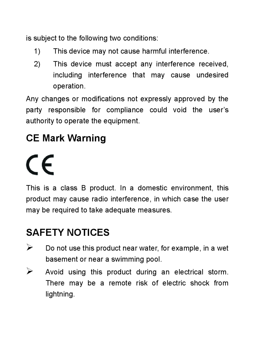 TP-Link TL-SM321A, TL-SM321B manual CE Mark Warning, Safety Notices 