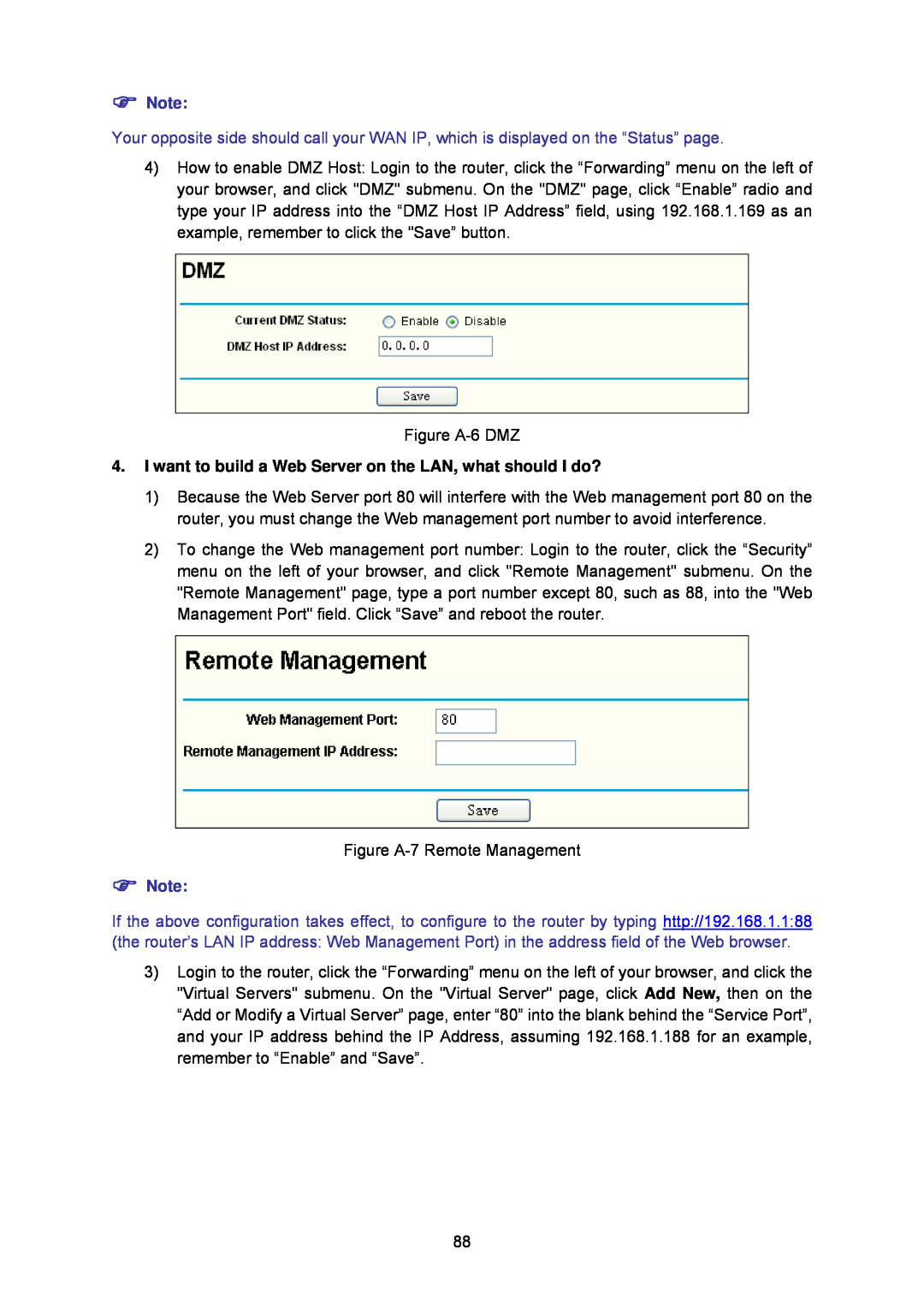 TP-Link TL-WA5110G manual I want to build a Web Server on the LAN, what should I do? 