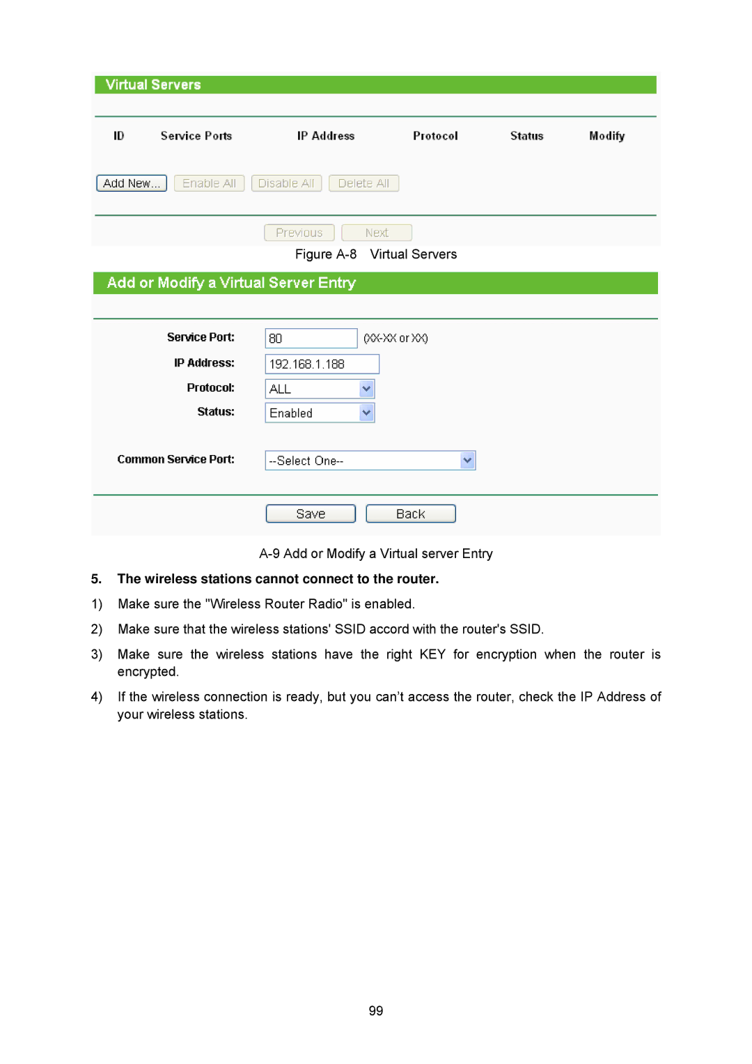 TP-Link TL-WA5210G manual Wireless stations cannot connect to the router 