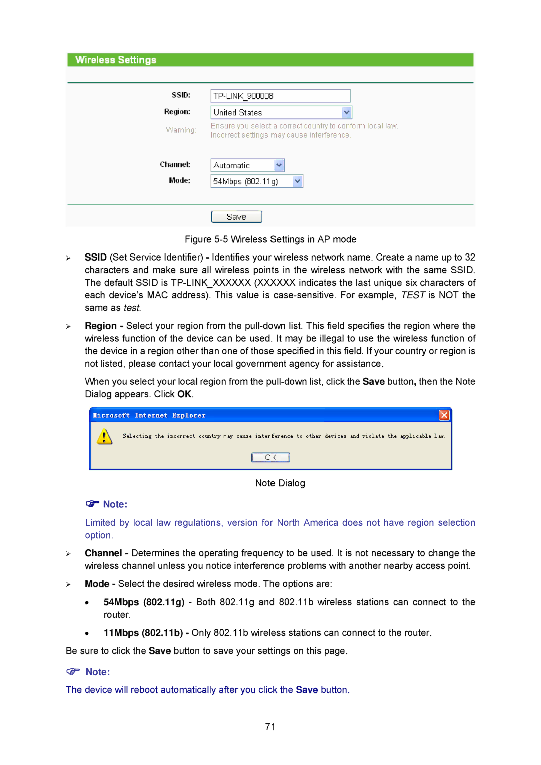 TP-Link TL-WA5210G manual 