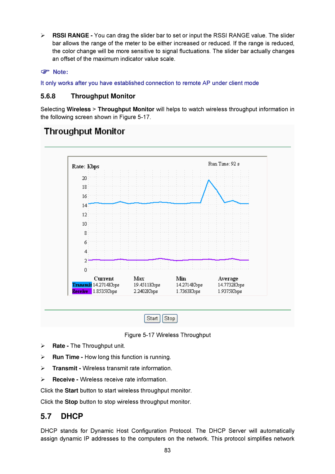 TP-Link TL-WA5210G manual Dhcp 