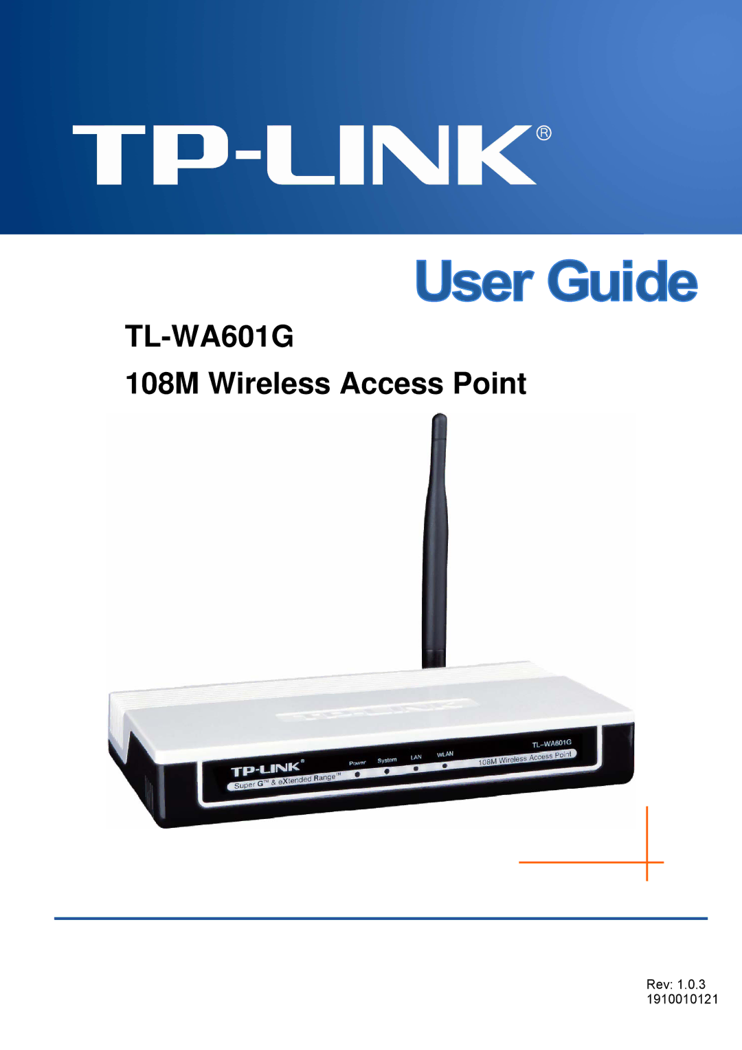 TP-Link TL-WA601G manual 