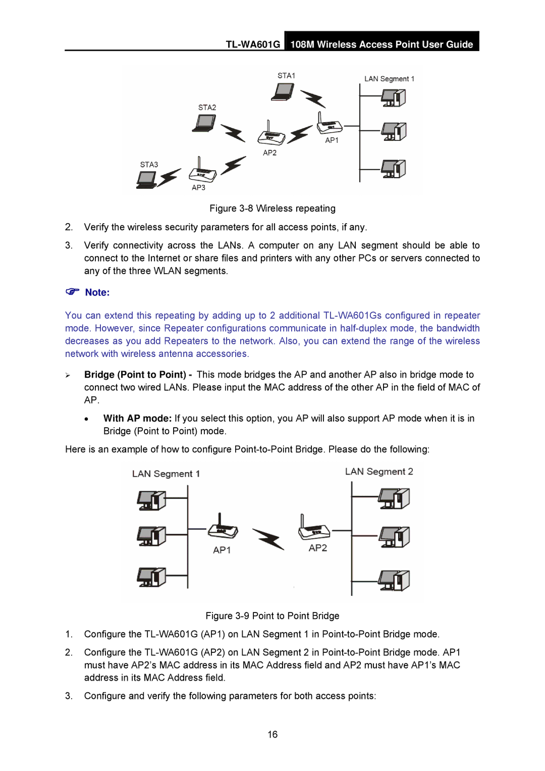 TP-Link manual TL-WA601G108M Wireless Access Point User Guide 