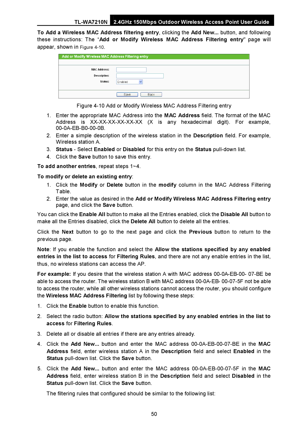 TP-Link TL-WA7210N manual Appear, shown in Figure 