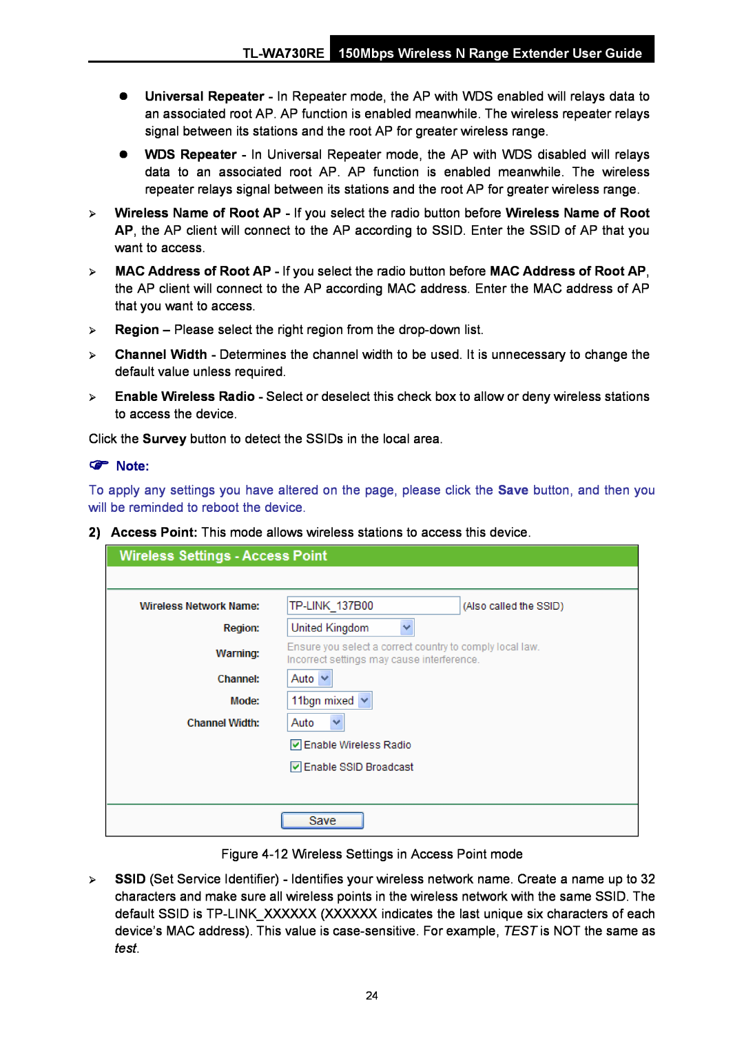 TP-Link manual TL-WA730RE 150Mbps Wireless N Range Extender User Guide 