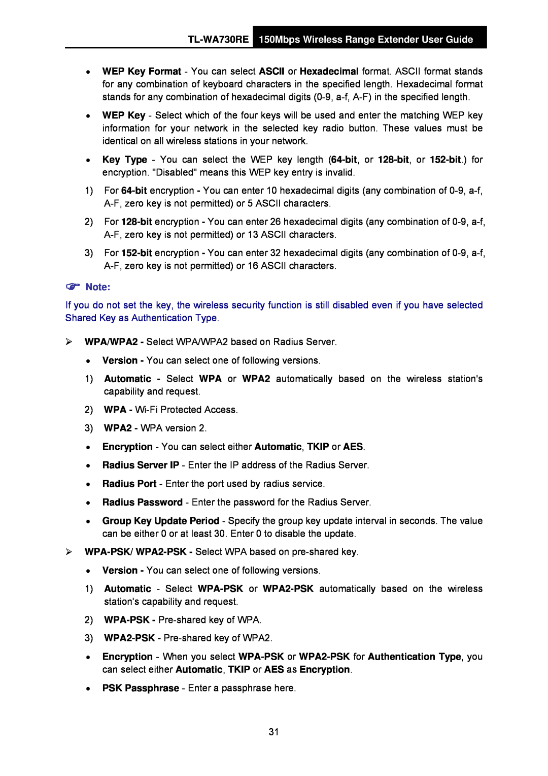 TP-Link manual TL-WA730RE 150Mbps Wireless Range Extender User Guide 