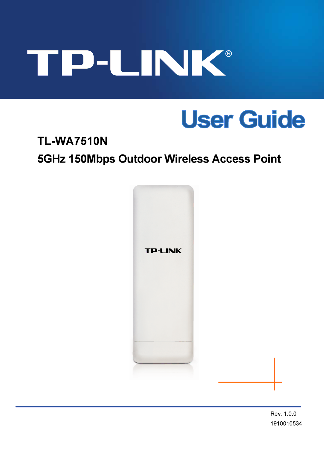 TP-Link manual TL-WA7510N 5GHz 150Mbps Outdoor Wireless Access Point 