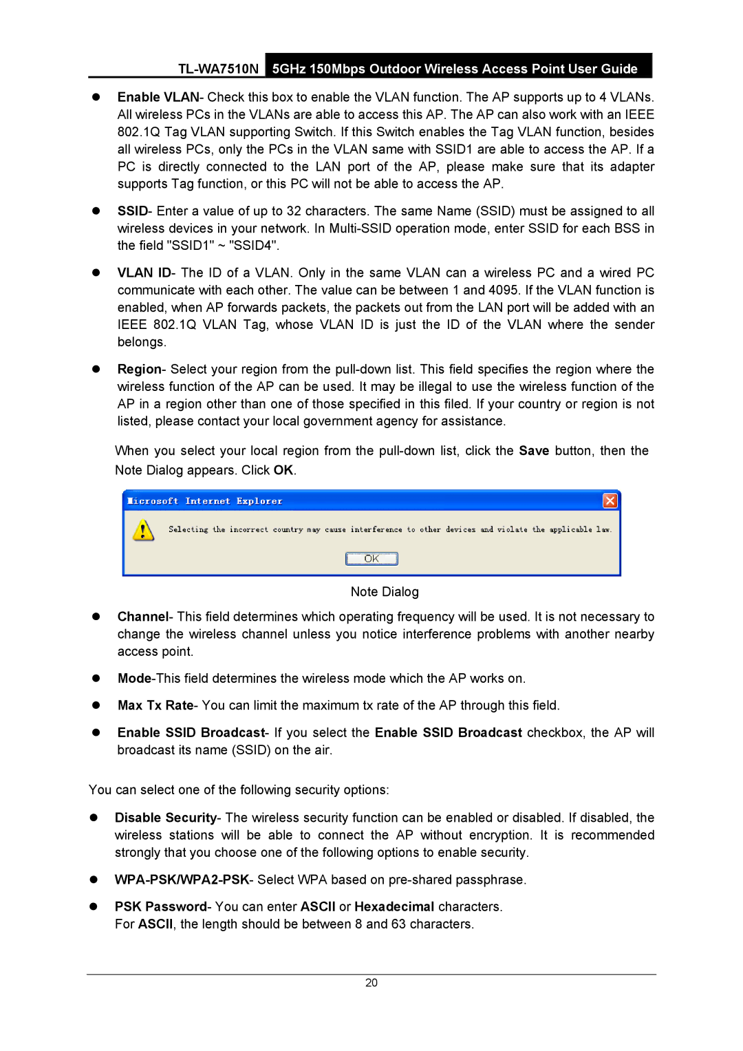 TP-Link TL-WA7510N manual 