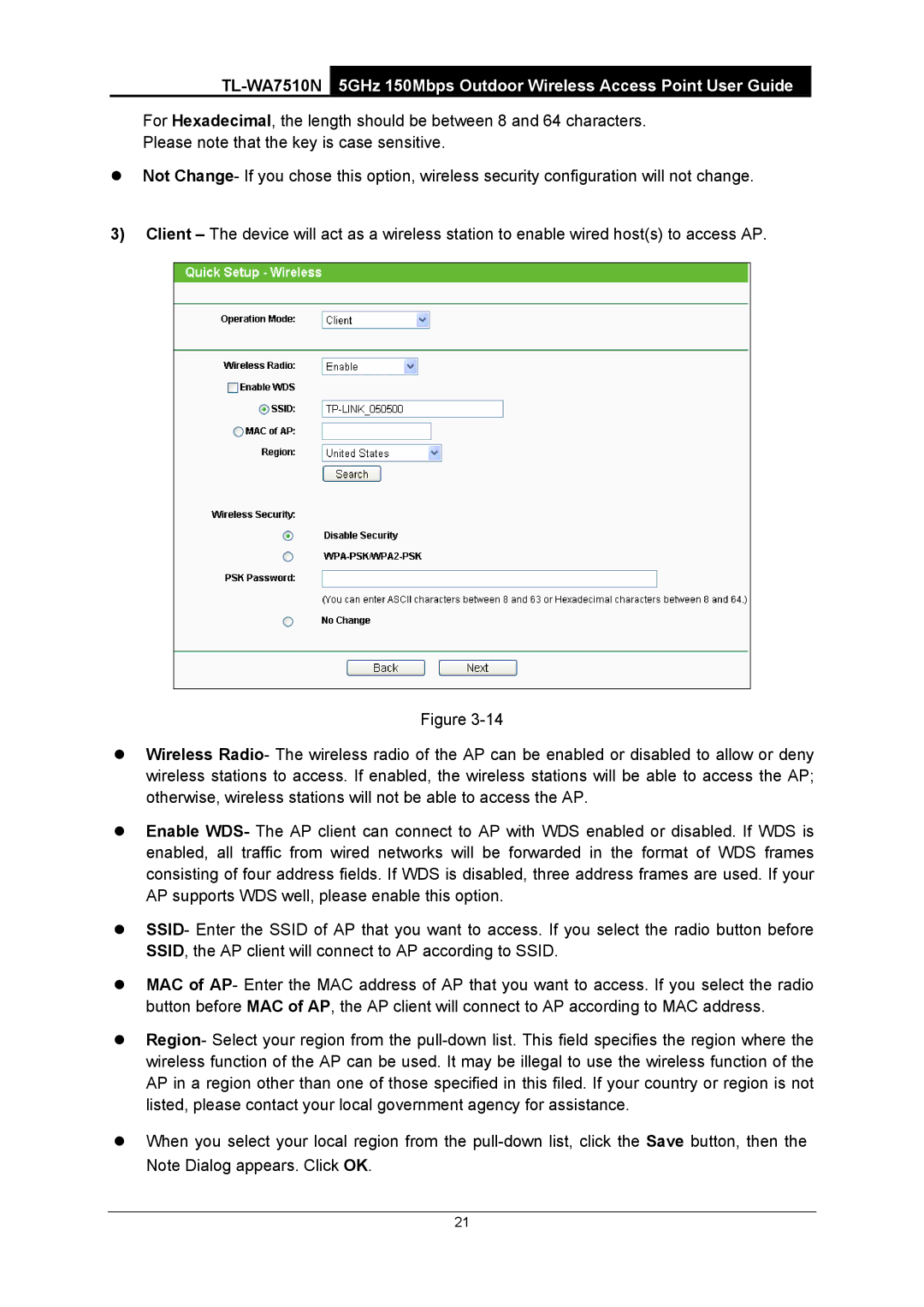 TP-Link TL-WA7510N manual 