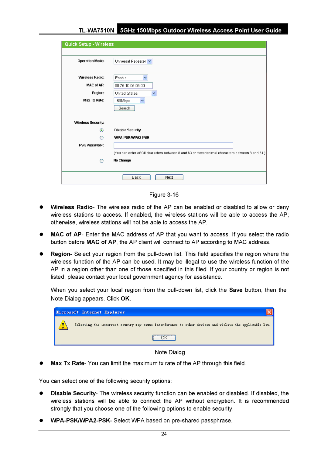 TP-Link TL-WA7510N manual 