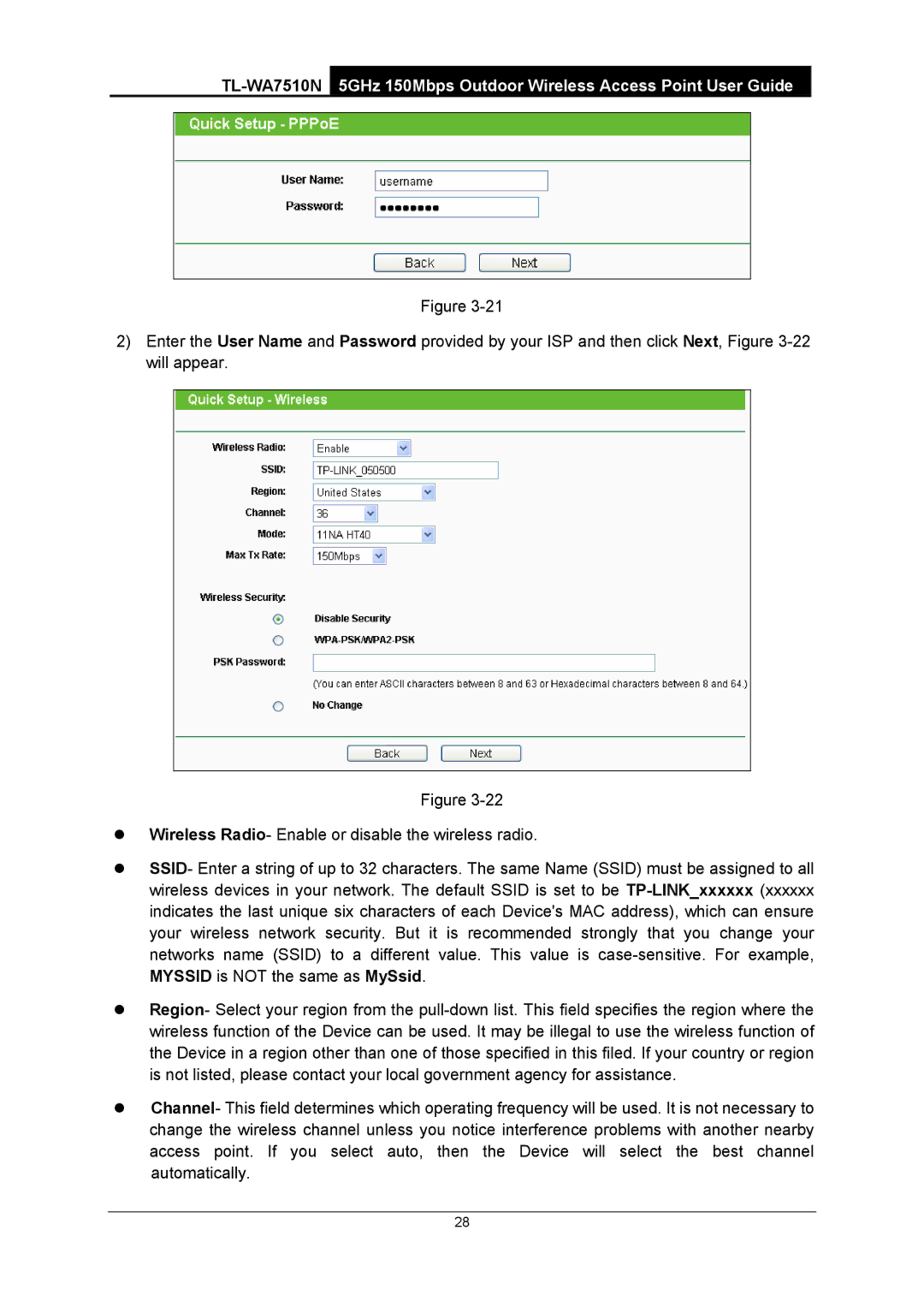 TP-Link TL-WA7510N manual 