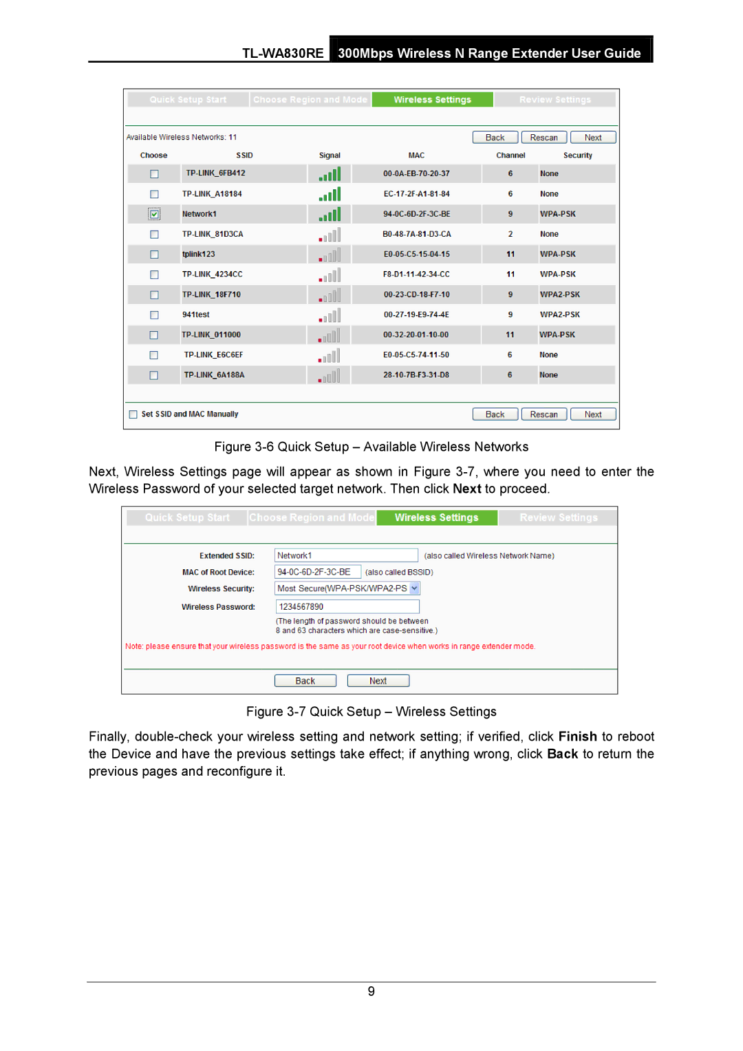 TP-Link manual TL-WA830RE 300Mbps Wireless N Range Extender User Guide 