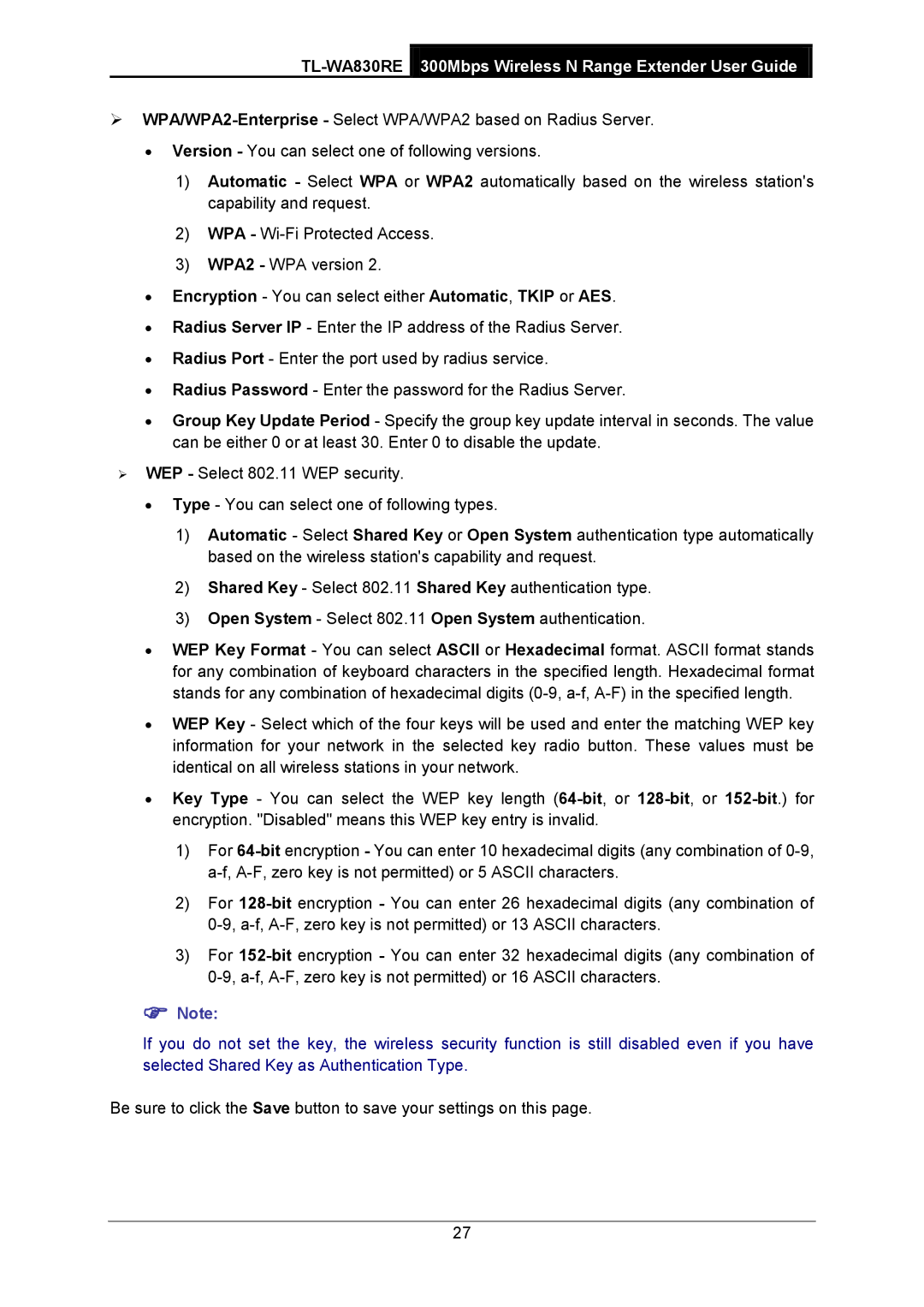 TP-Link manual TL-WA830RE 300Mbps Wireless N Range Extender User Guide 