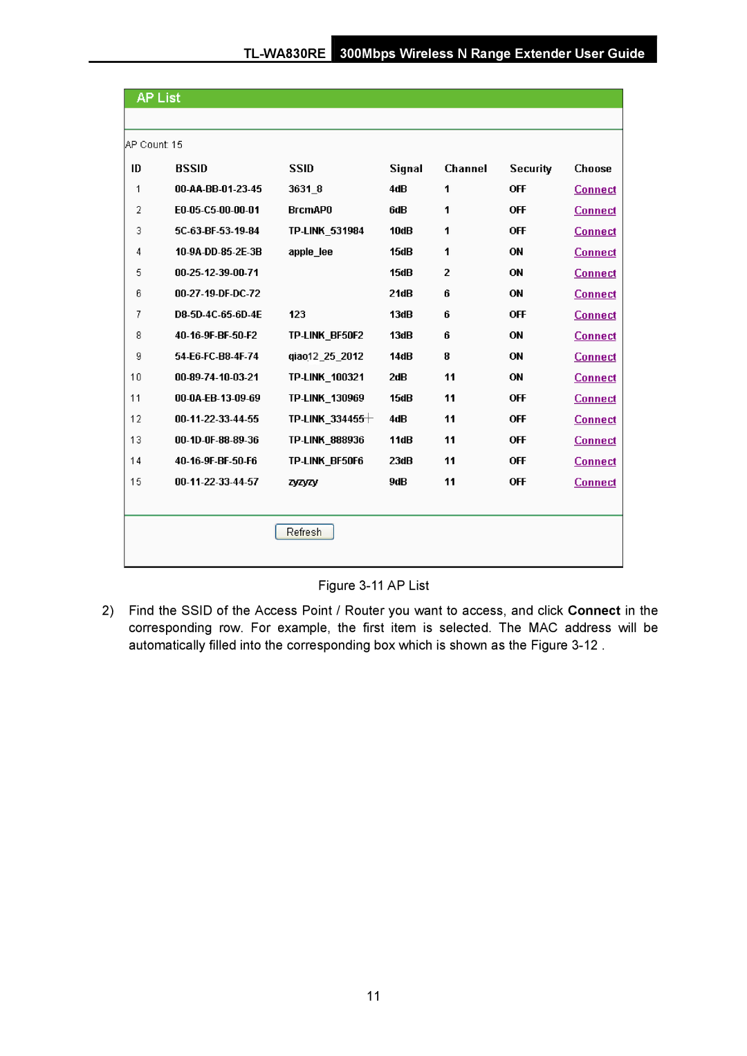 TP-Link manual TL-WA830RE300Mbps Wireless N Range Extender User Guide 