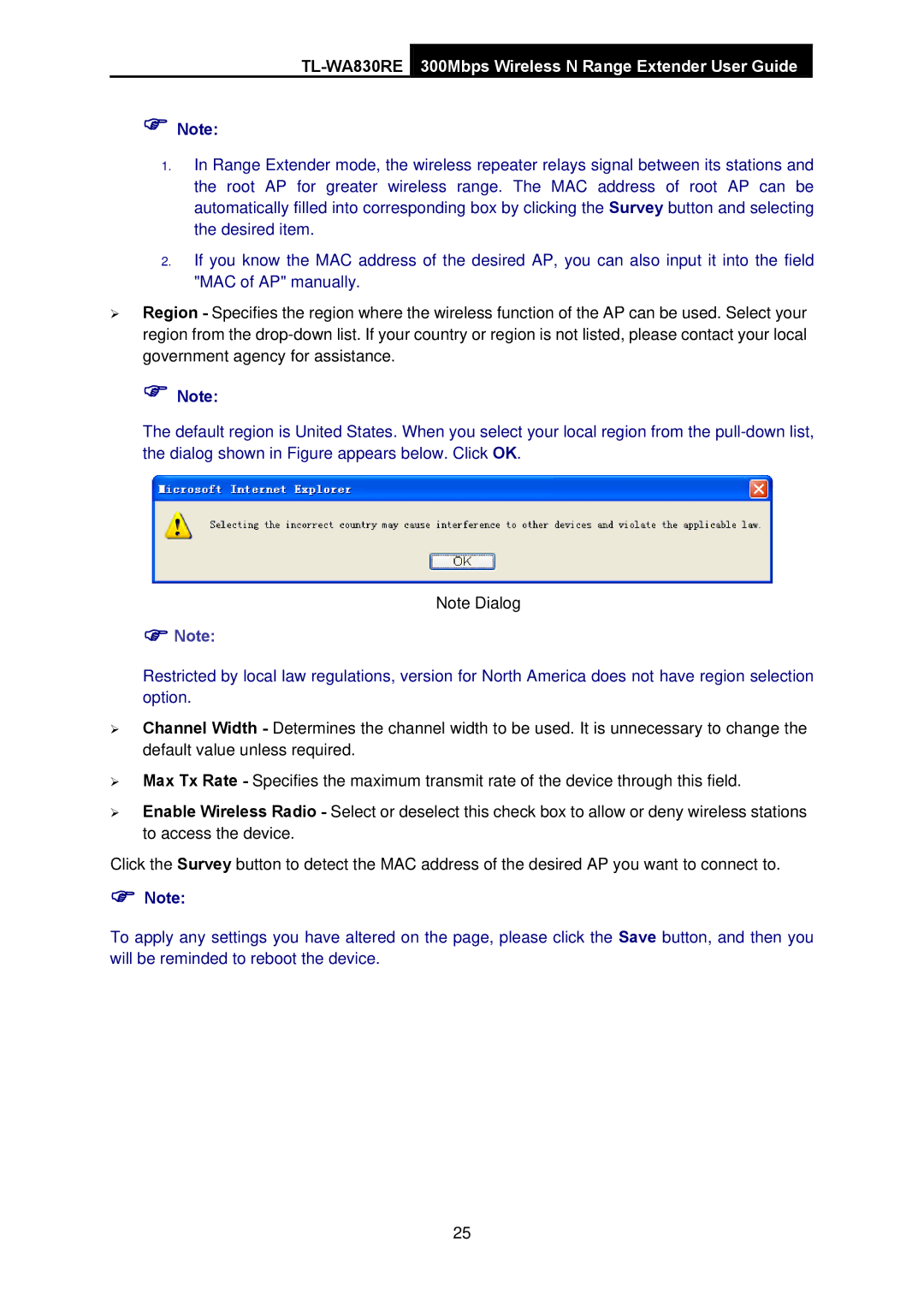 TP-Link manual TL-WA830RE300Mbps Wireless N Range Extender User Guide 