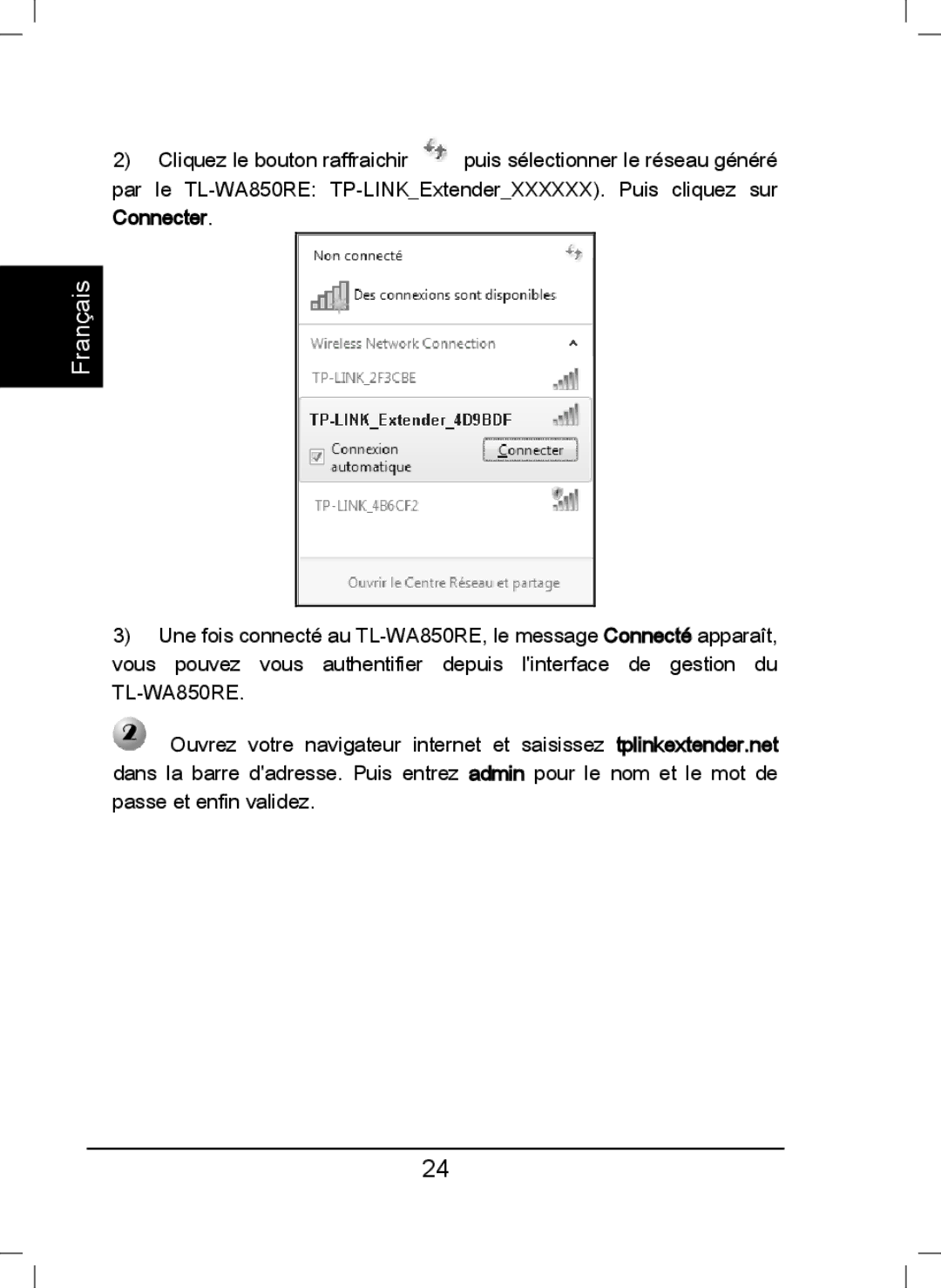 TP-Link TL-WA850RE manual Français 