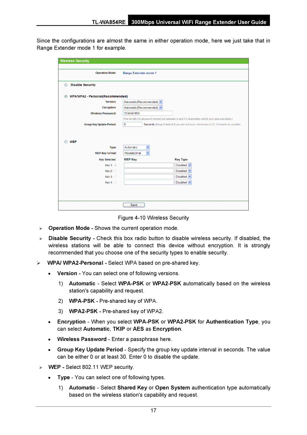 TP-Link manual TL-WA854RE300Mbps Universal WiFi Range Extender User Guide 