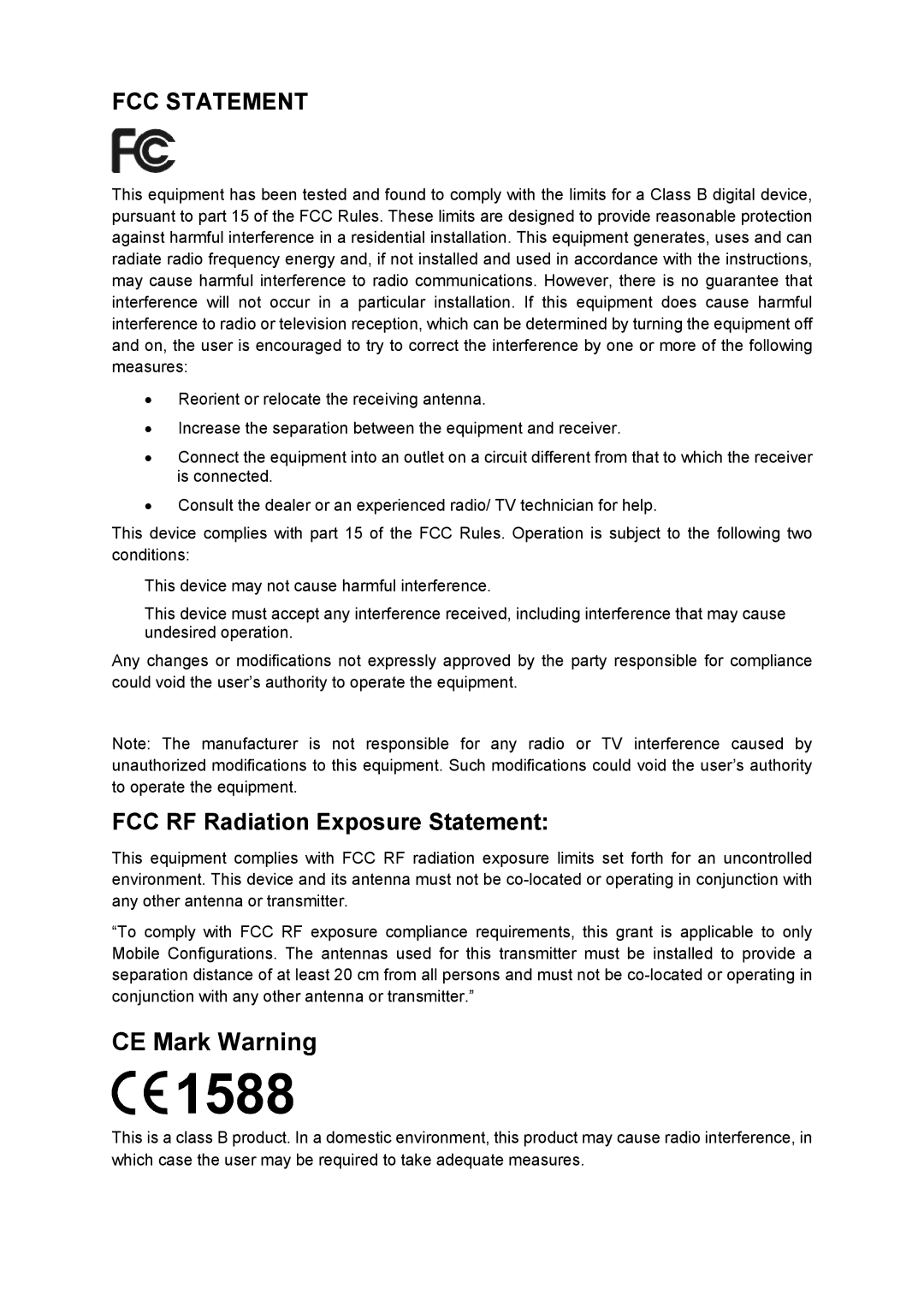 TP-Link TL-WA860RE manual CE Mark Warning 