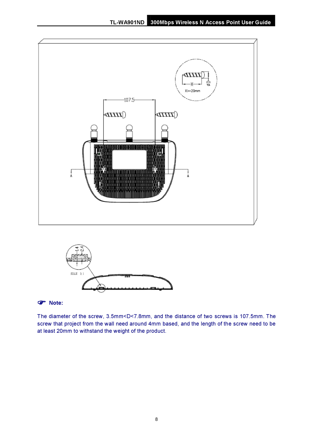 TP-Link manual TL-WA901ND300Mbps Wireless N Access Point User Guide 