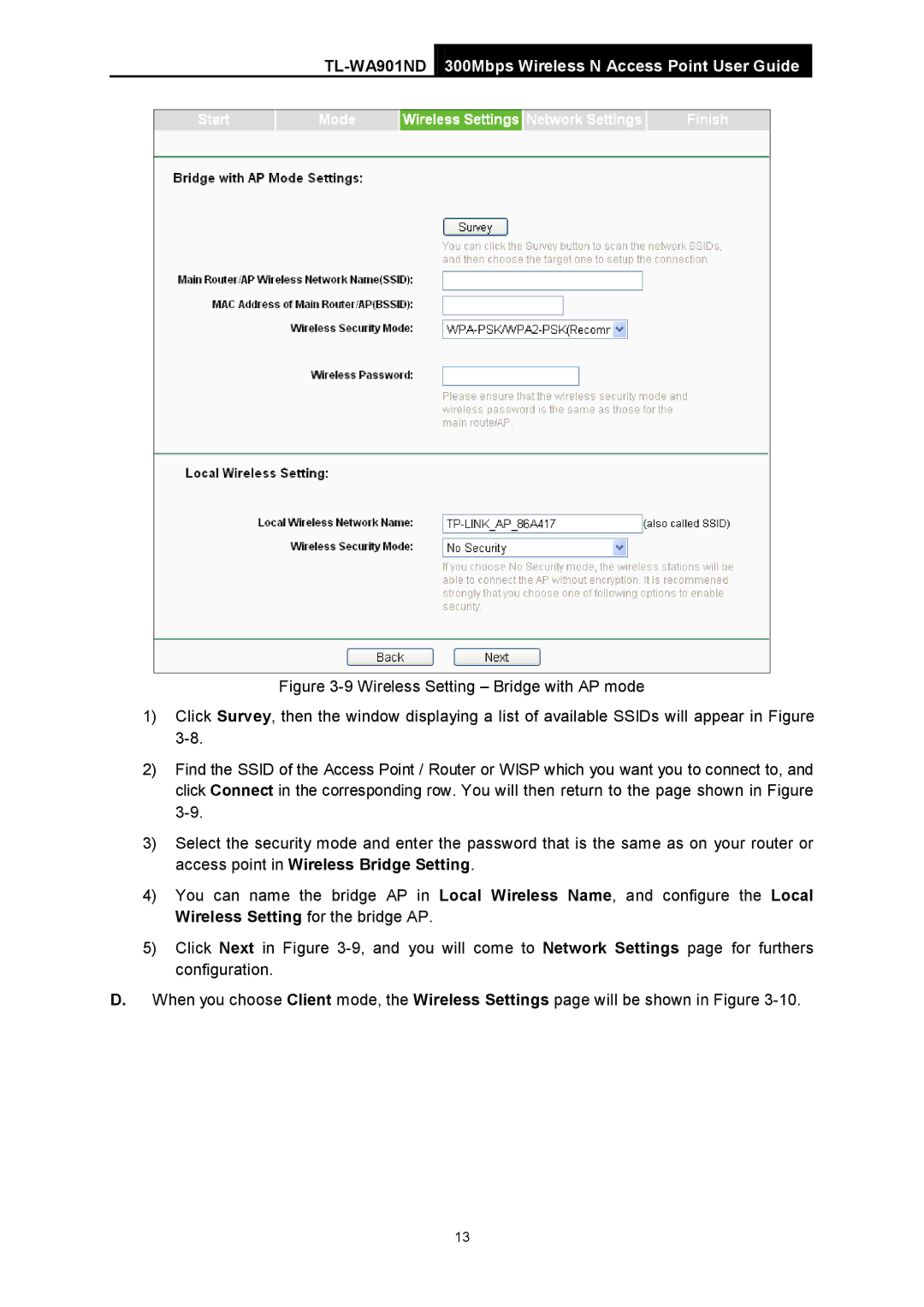 TP-Link manual TL-WA901ND300Mbps Wireless N Access Point User Guide 