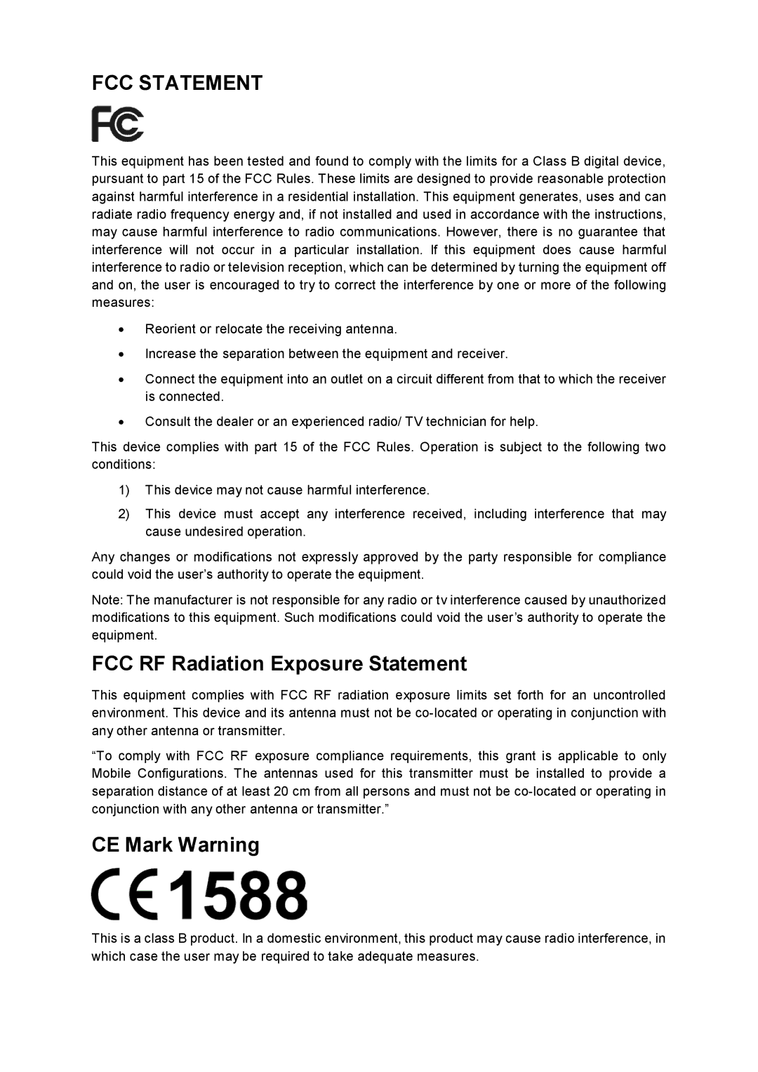 TP-Link TL-WA901ND manual FCC Statement 