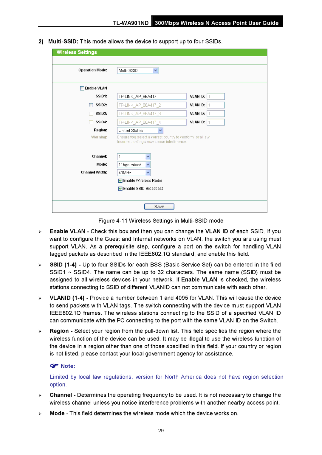 TP-Link manual TL-WA901ND300Mbps Wireless N Access Point User Guide 