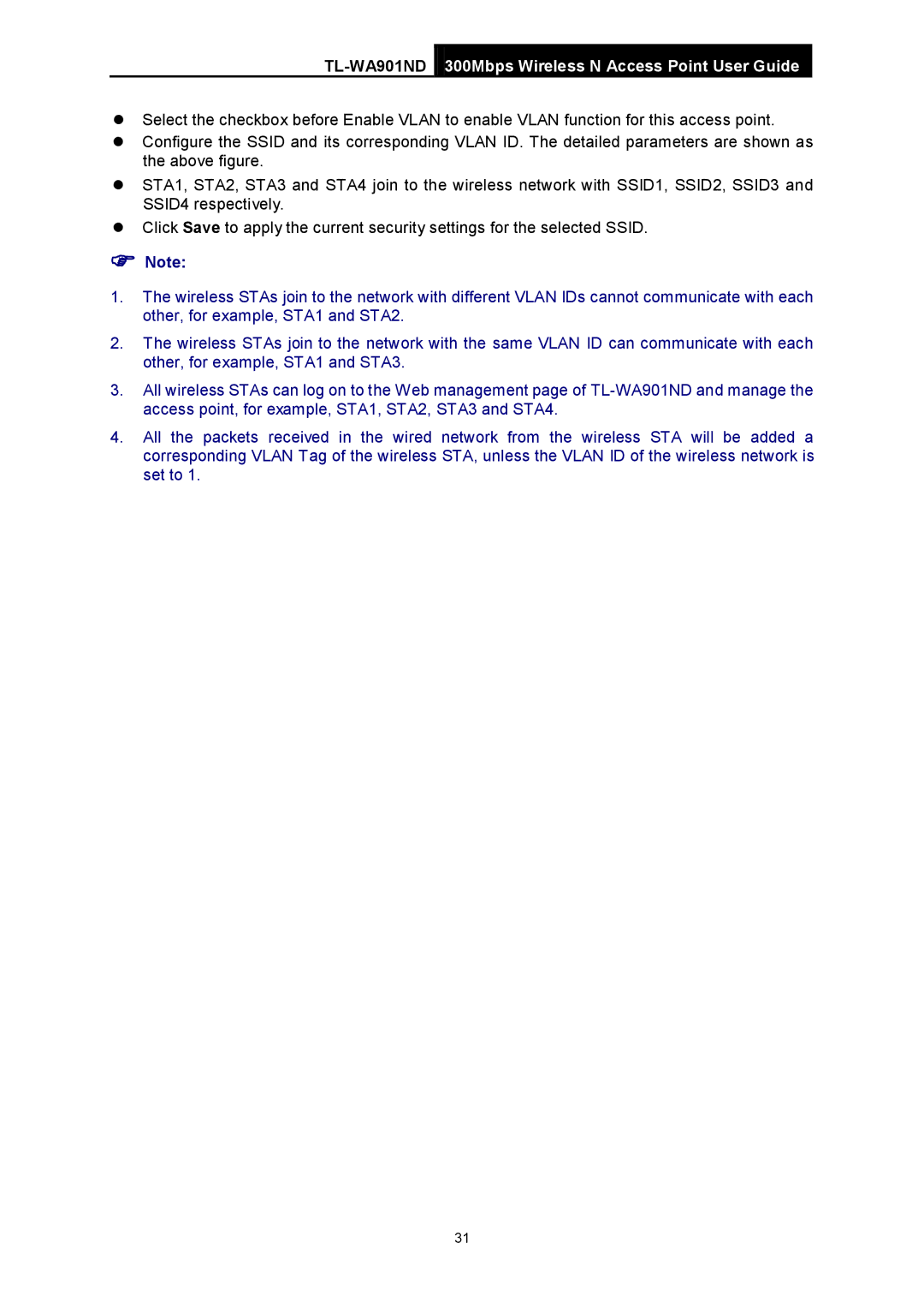 TP-Link manual TL-WA901ND300Mbps Wireless N Access Point User Guide 