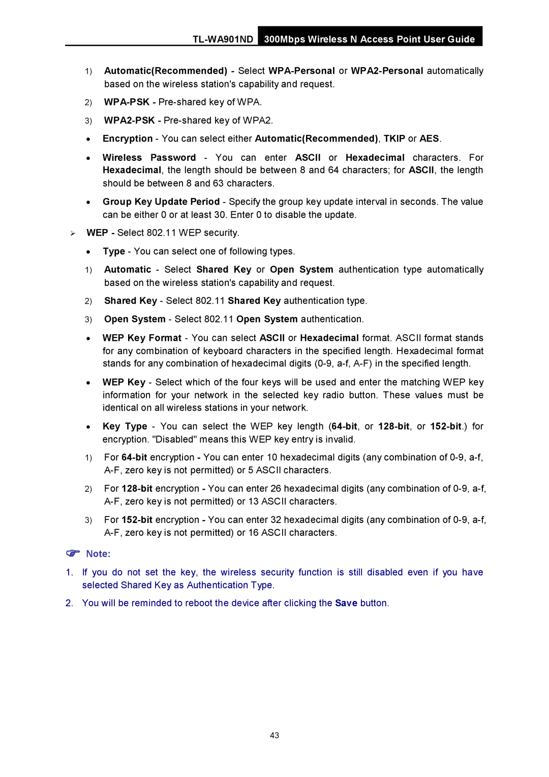 TP-Link manual TL-WA901ND300Mbps Wireless N Access Point User Guide 